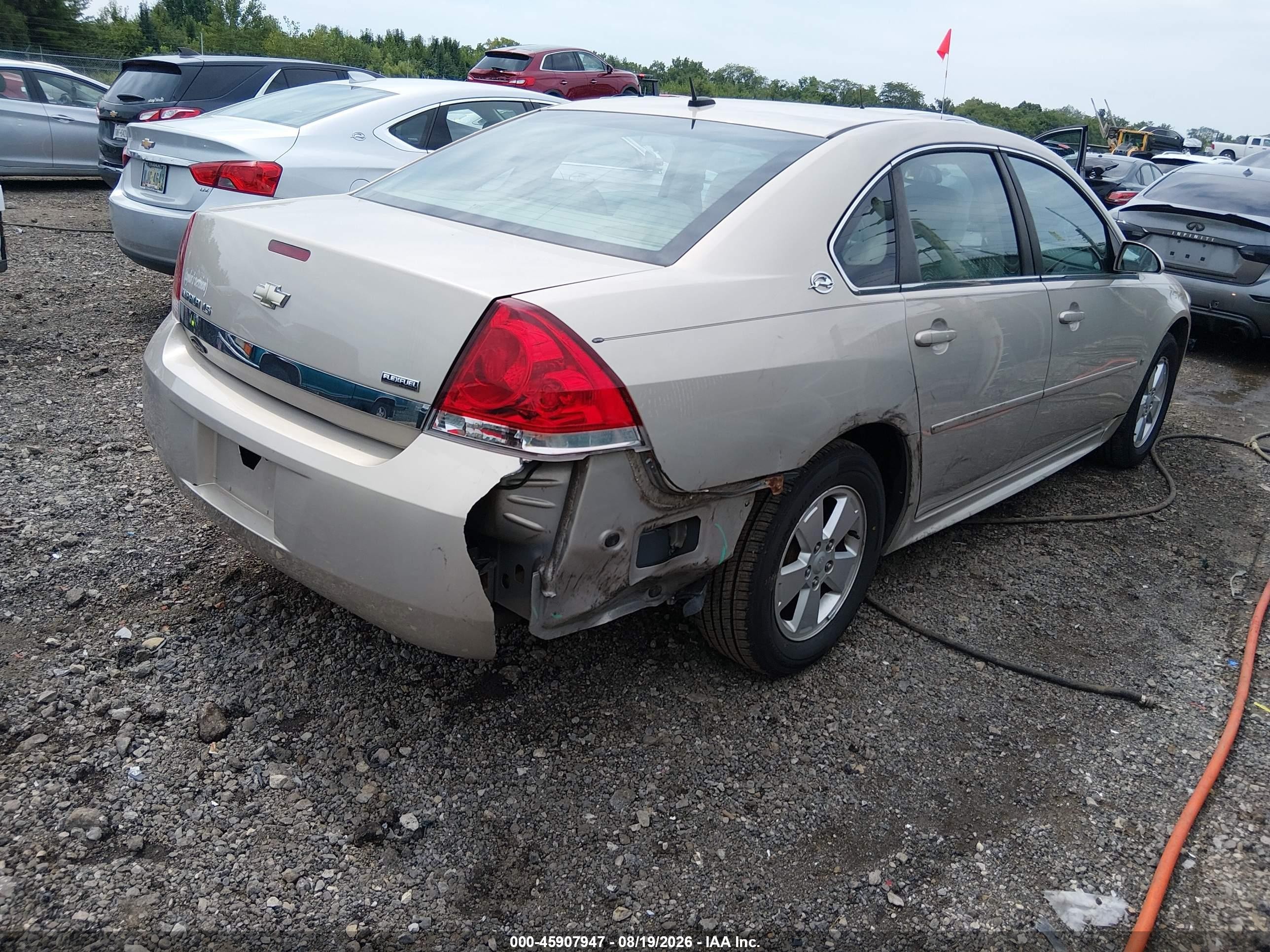 2009 Chevrolet Impala Ls Gold vin: 2G1WB57K091252334