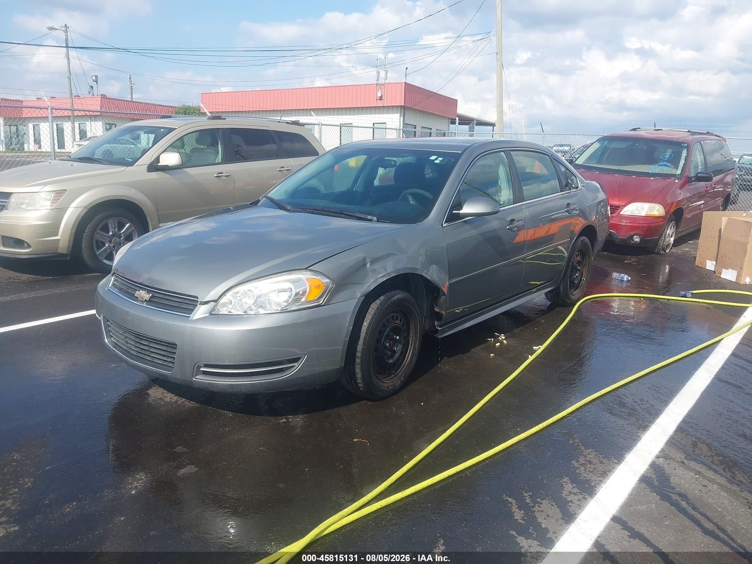 2009 Chevrolet Impala Ls Gray vin: 2G1WB57K191238975