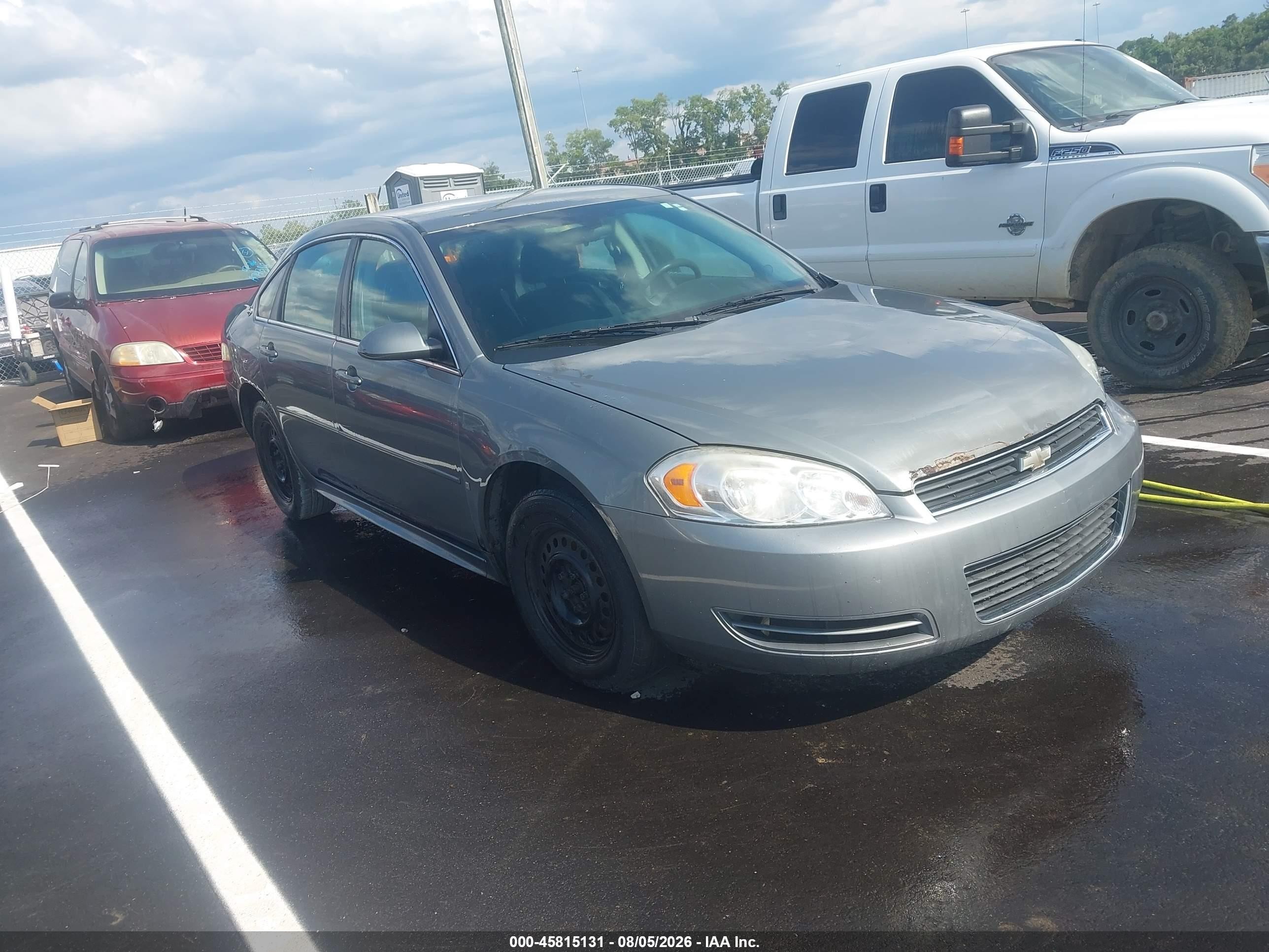 2009 Chevrolet Impala Ls Gray vin: 2G1WB57K191238975