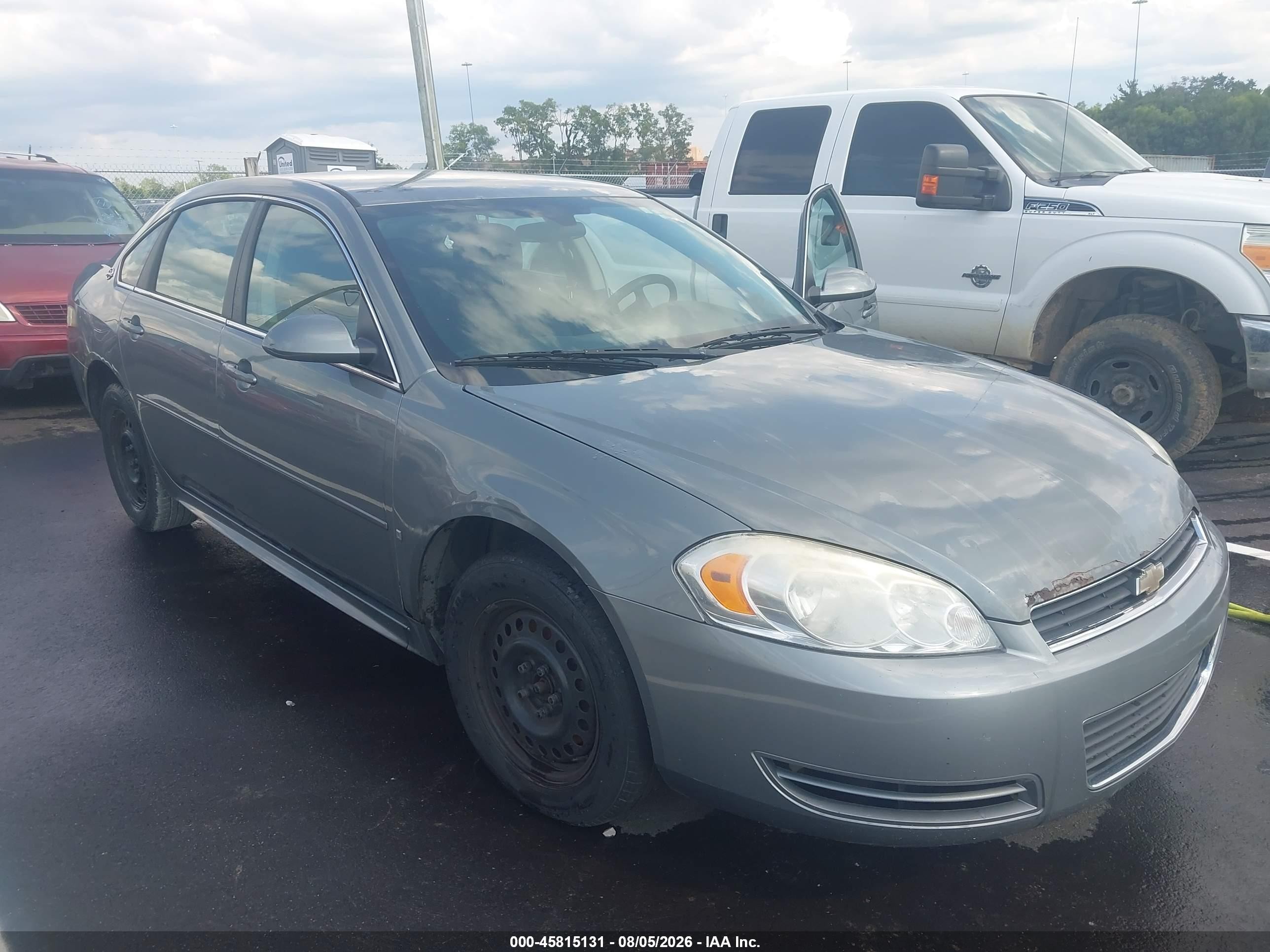 2009 Chevrolet Impala Ls Gray vin: 2G1WB57K191238975
