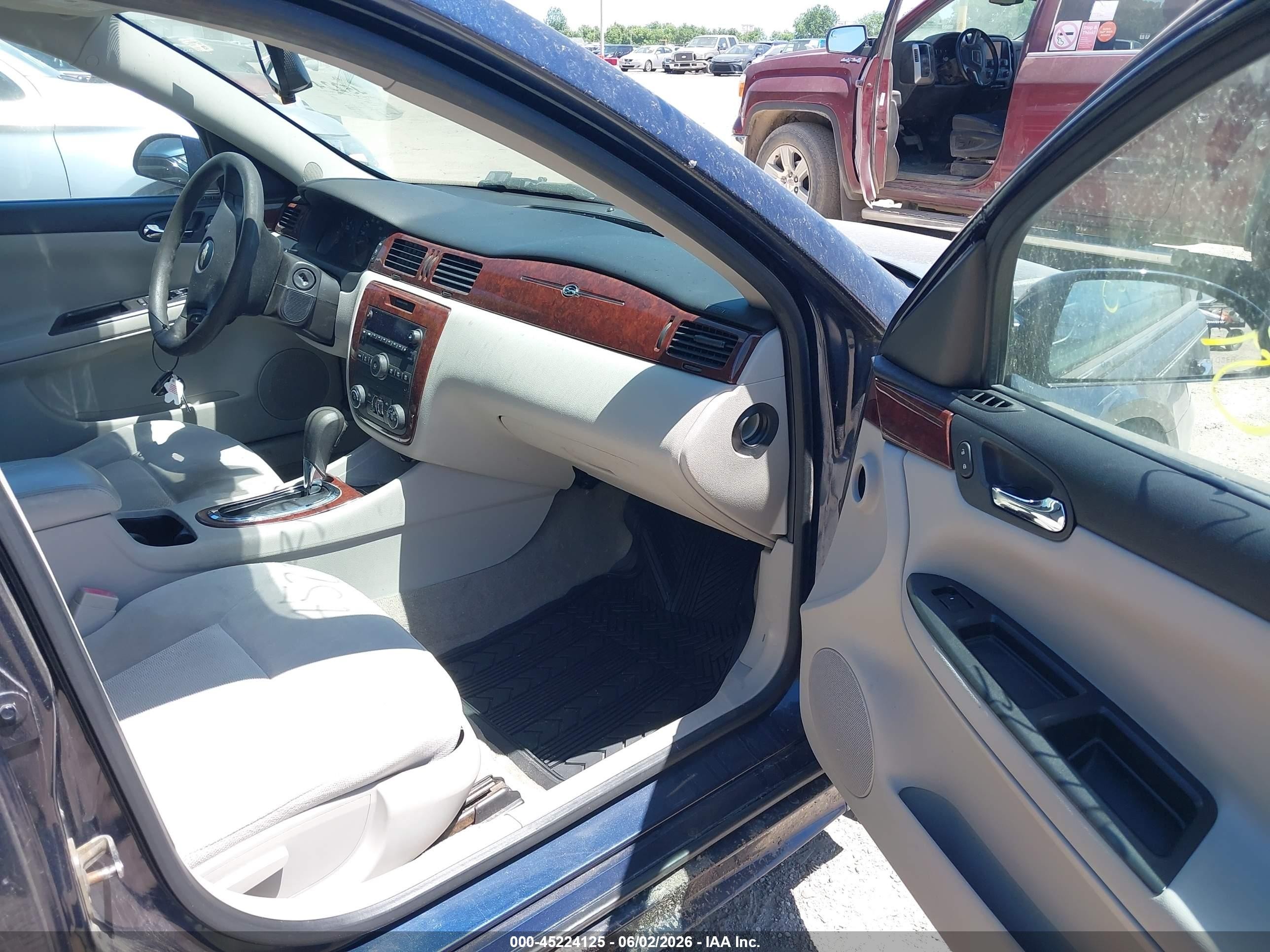 2009 Chevrolet Impala Ls Blue vin: 2G1WB57K191309480