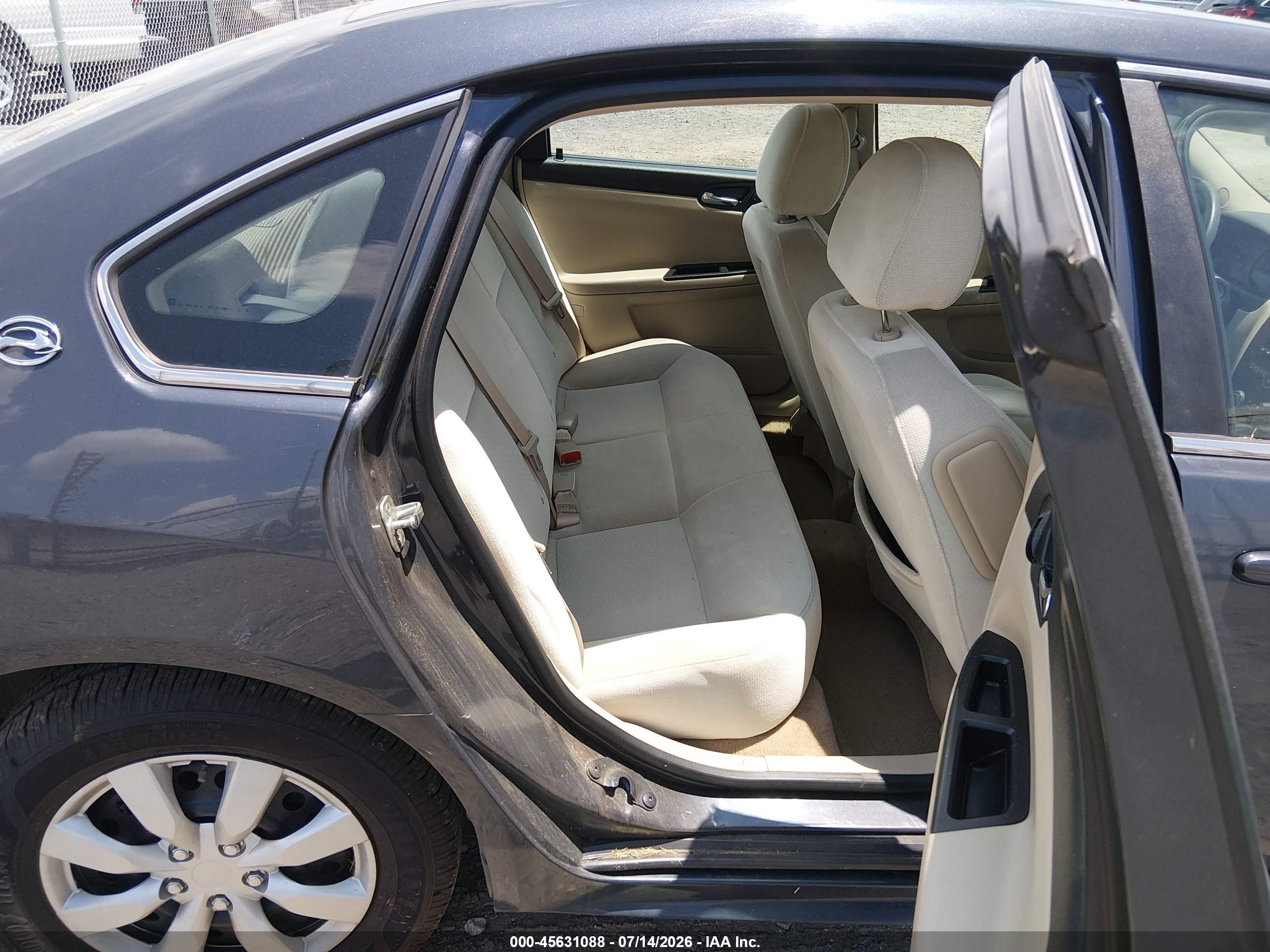 2009 Chevrolet Impala Ls Gray vin: 2G1WB57K291225765