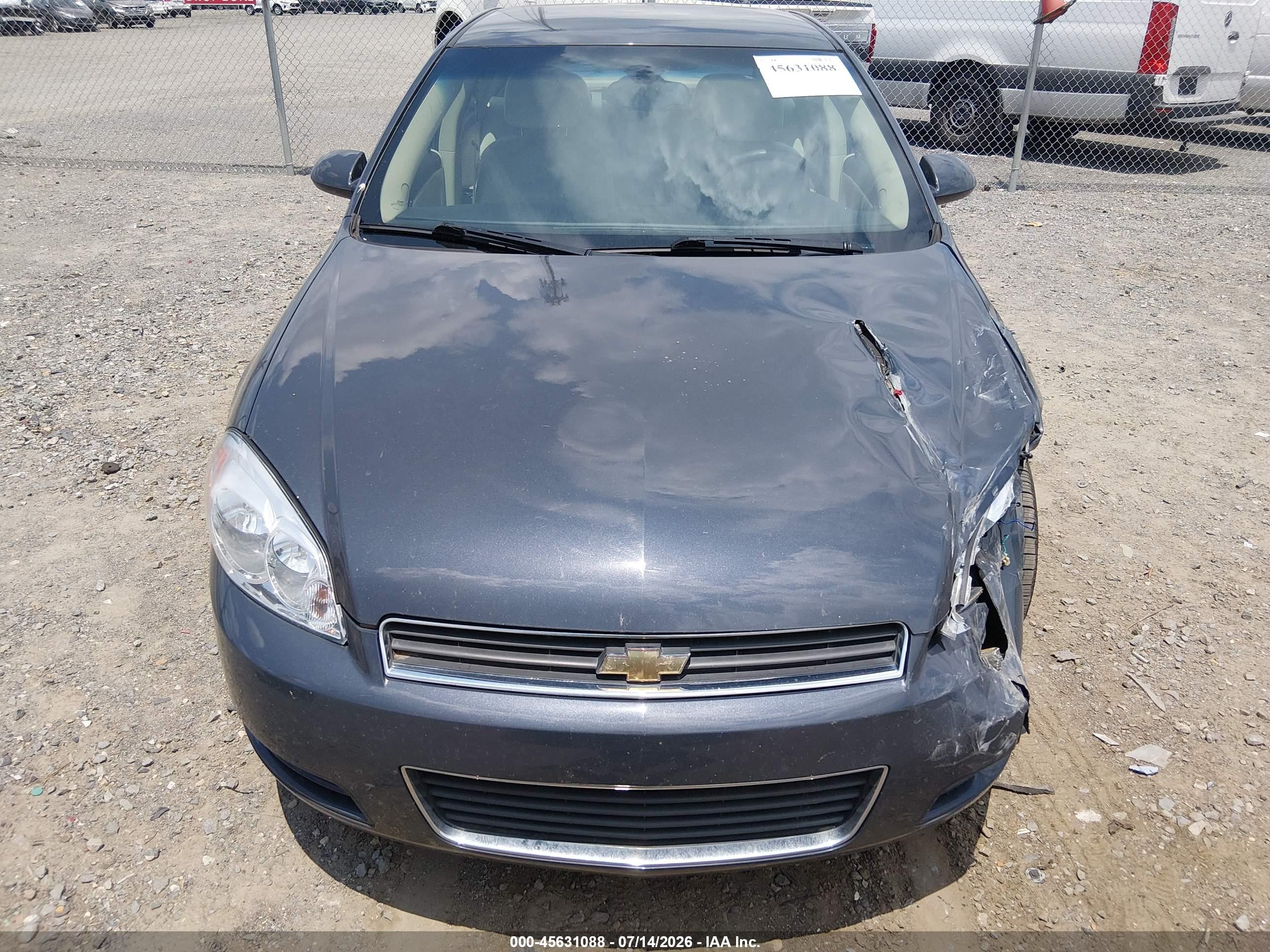 2009 Chevrolet Impala Ls Gray vin: 2G1WB57K291225765