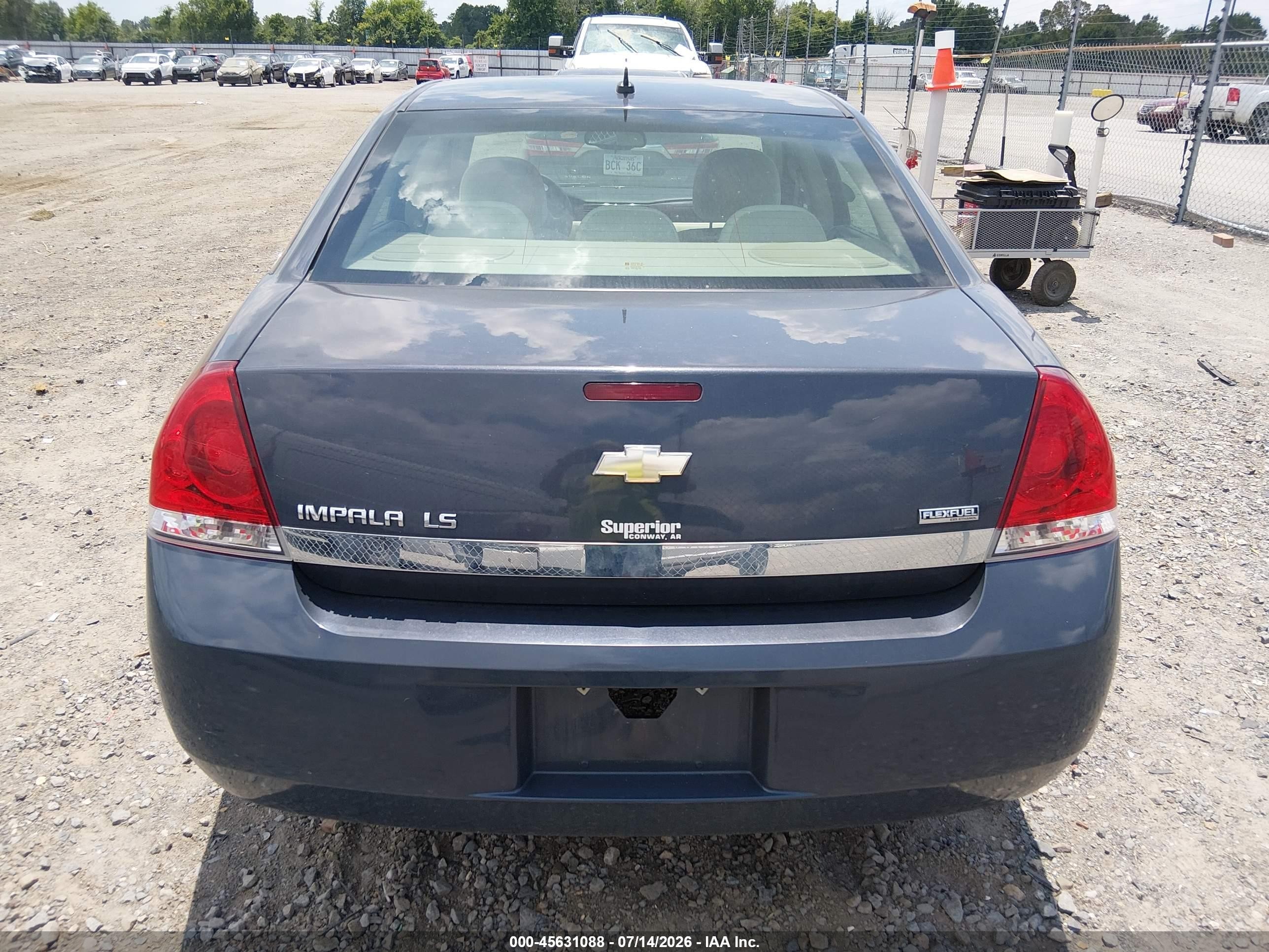 2009 Chevrolet Impala Ls Gray vin: 2G1WB57K291225765