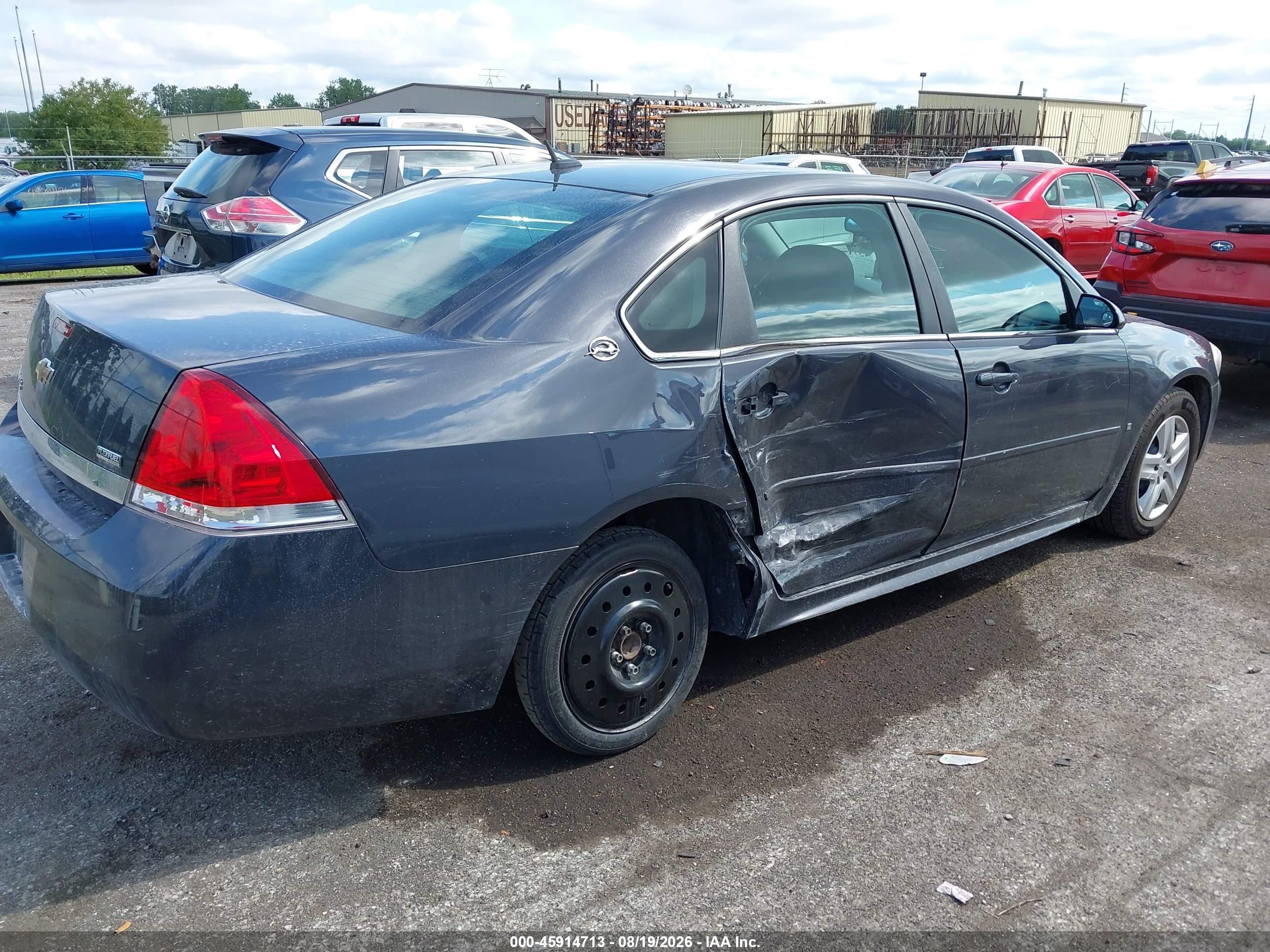 2009 Chevrolet Impala Ls Серый vin: 2G1WB57K291244378