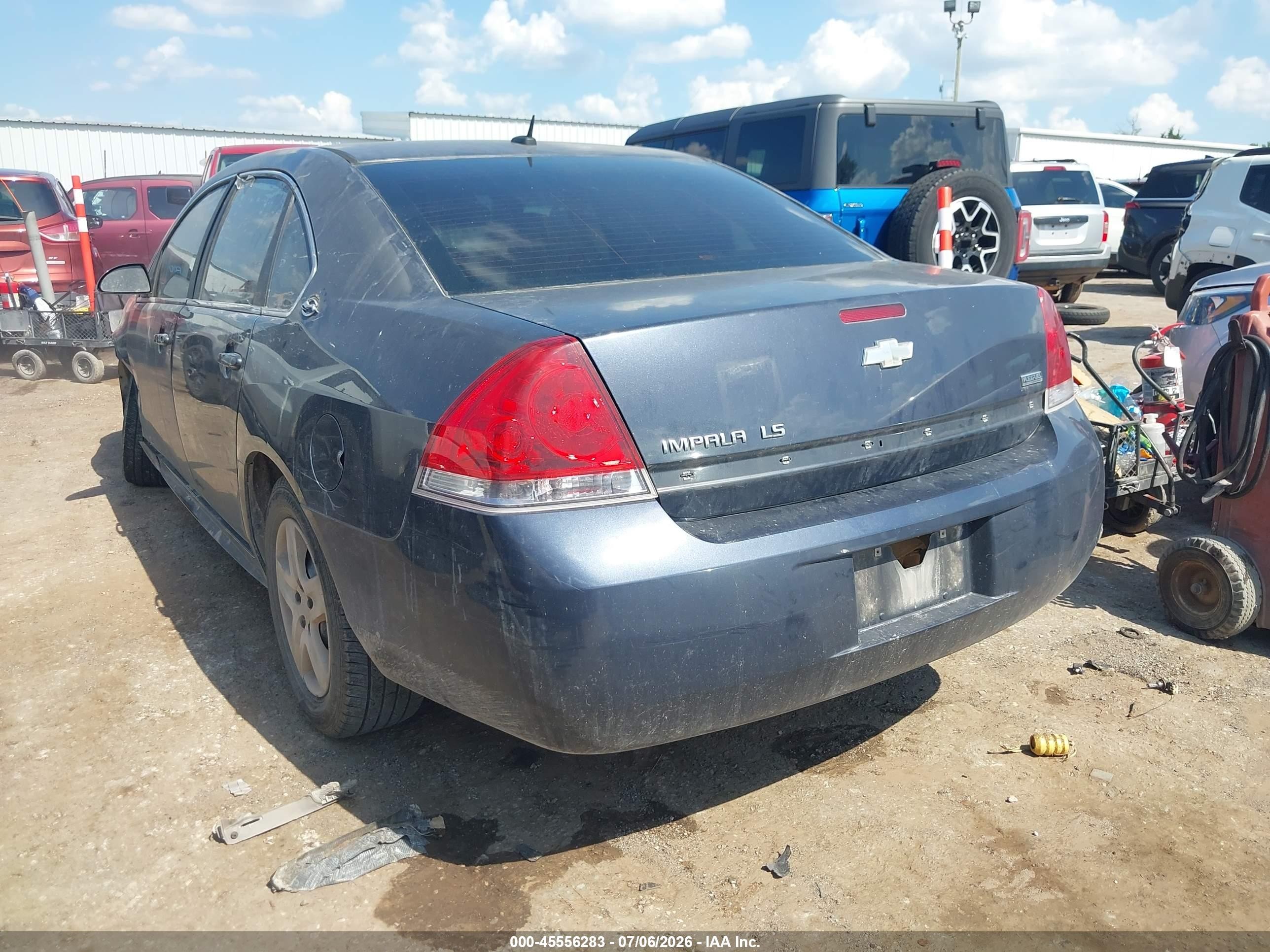 2009 Chevrolet Impala Ls Black vin: 2G1WB57K391150221