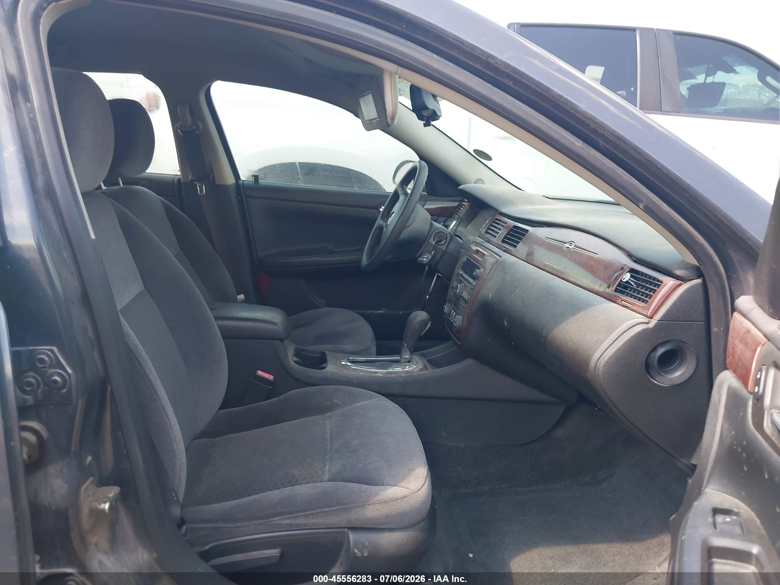 2009 Chevrolet Impala Ls Black vin: 2G1WB57K391150221