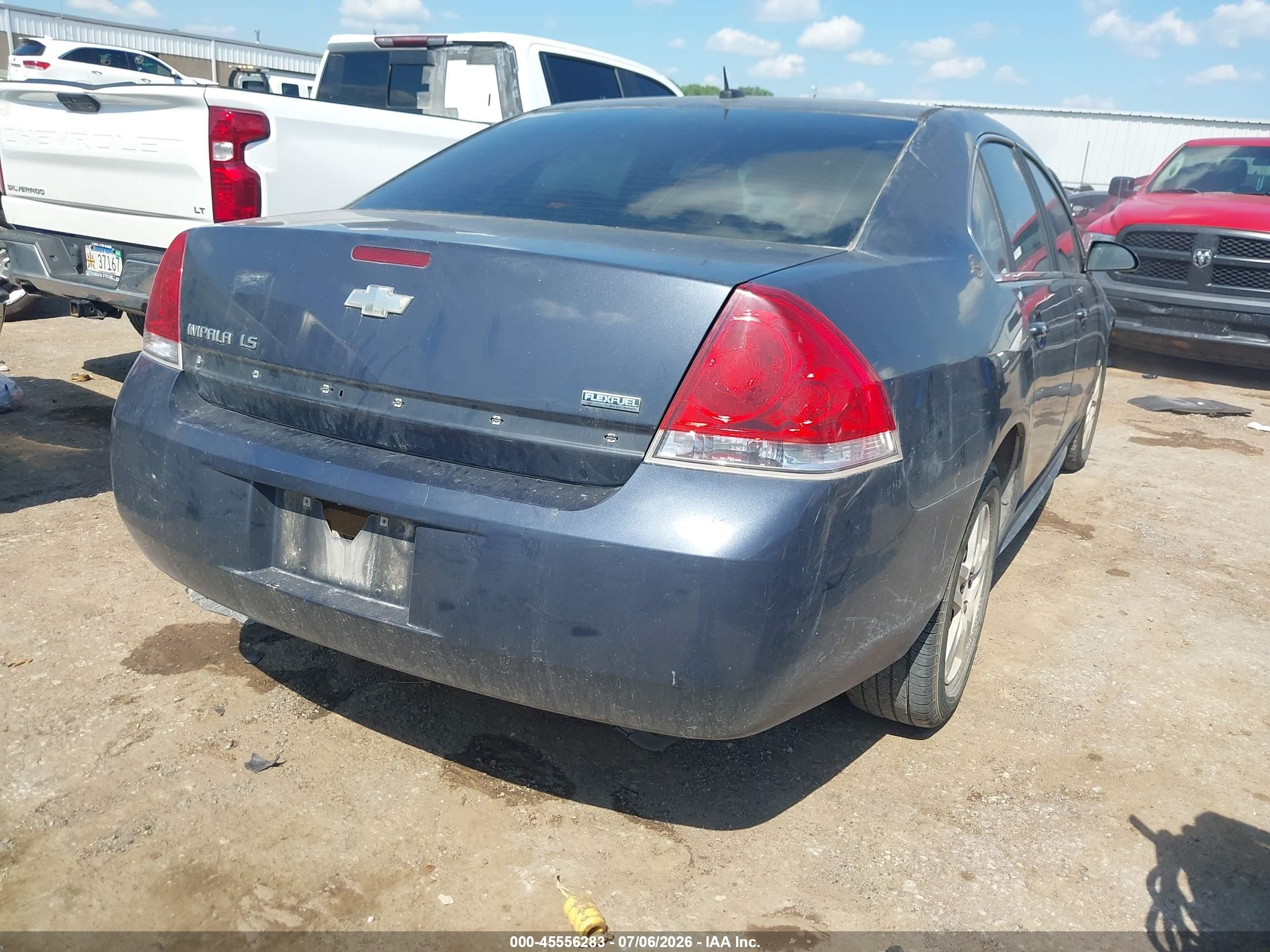2009 Chevrolet Impala Ls Black vin: 2G1WB57K391150221