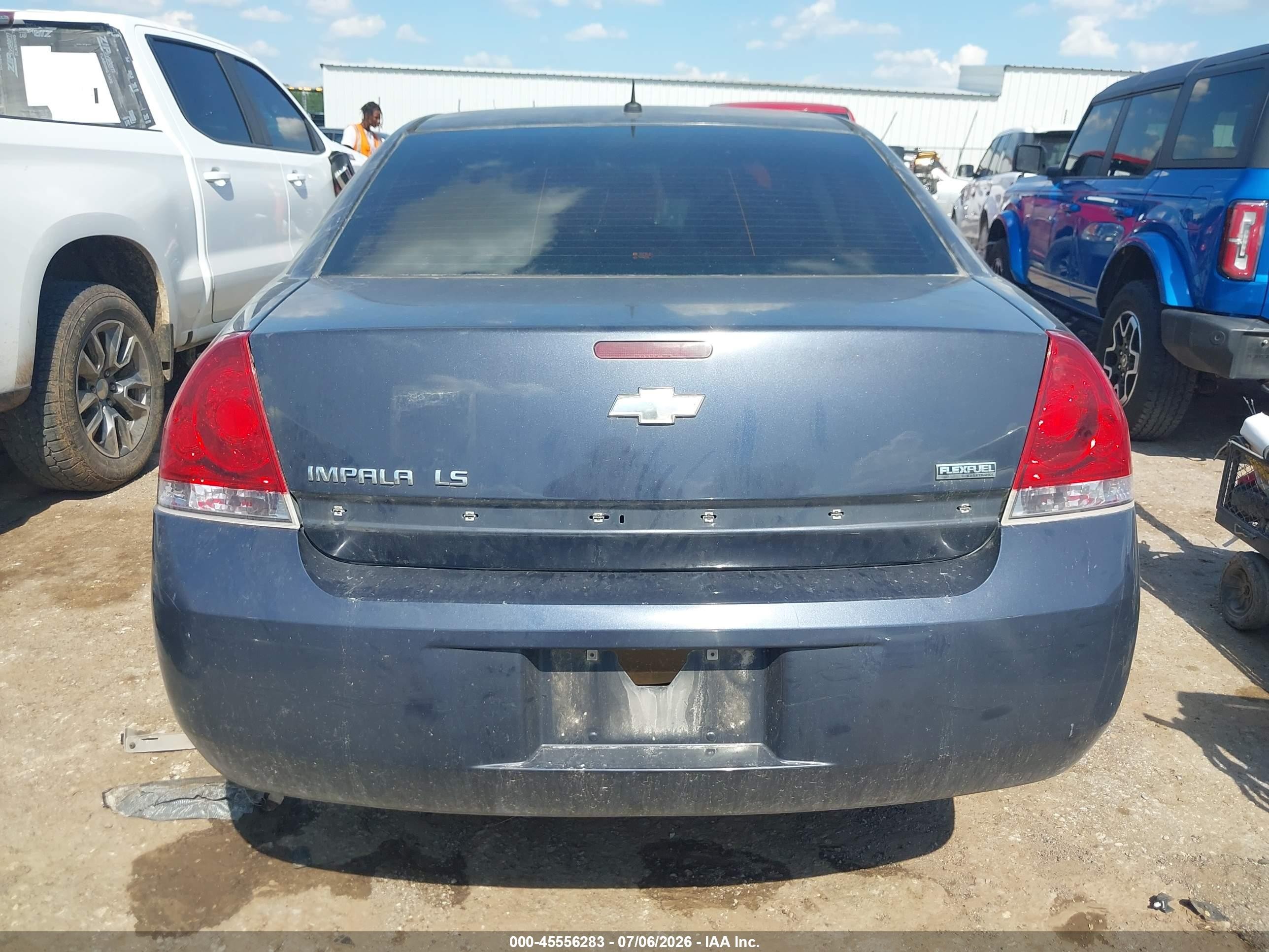 2009 Chevrolet Impala Ls Black vin: 2G1WB57K391150221