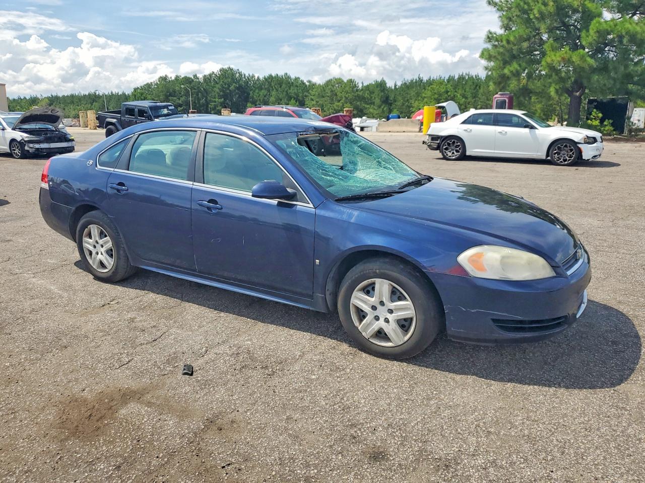 2009 Chevrolet Impala Ls Blue vin: 2G1WB57K391246186