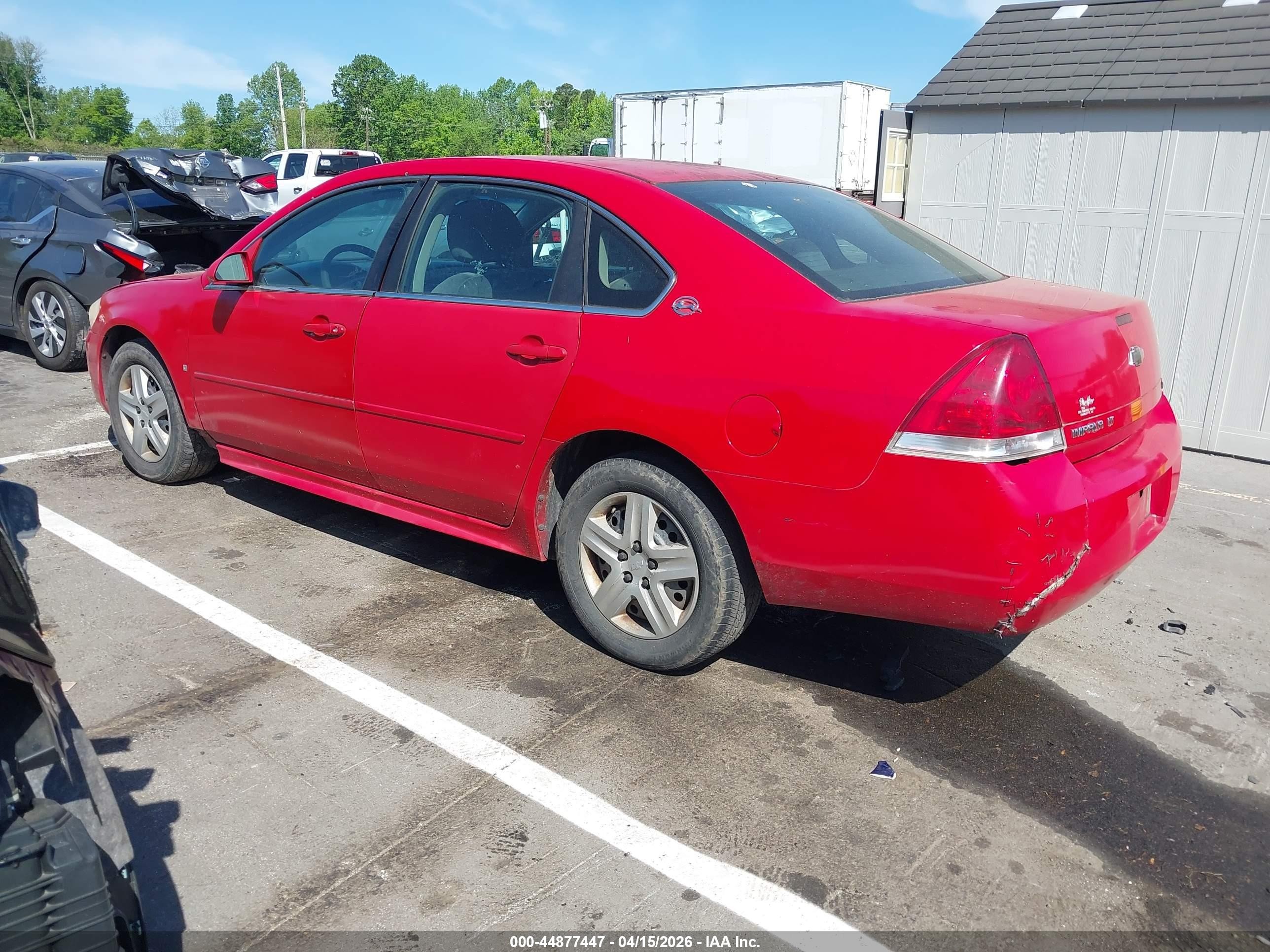 2009 Chevrolet Impala Ls Красный vin: 2G1WB57K491143391