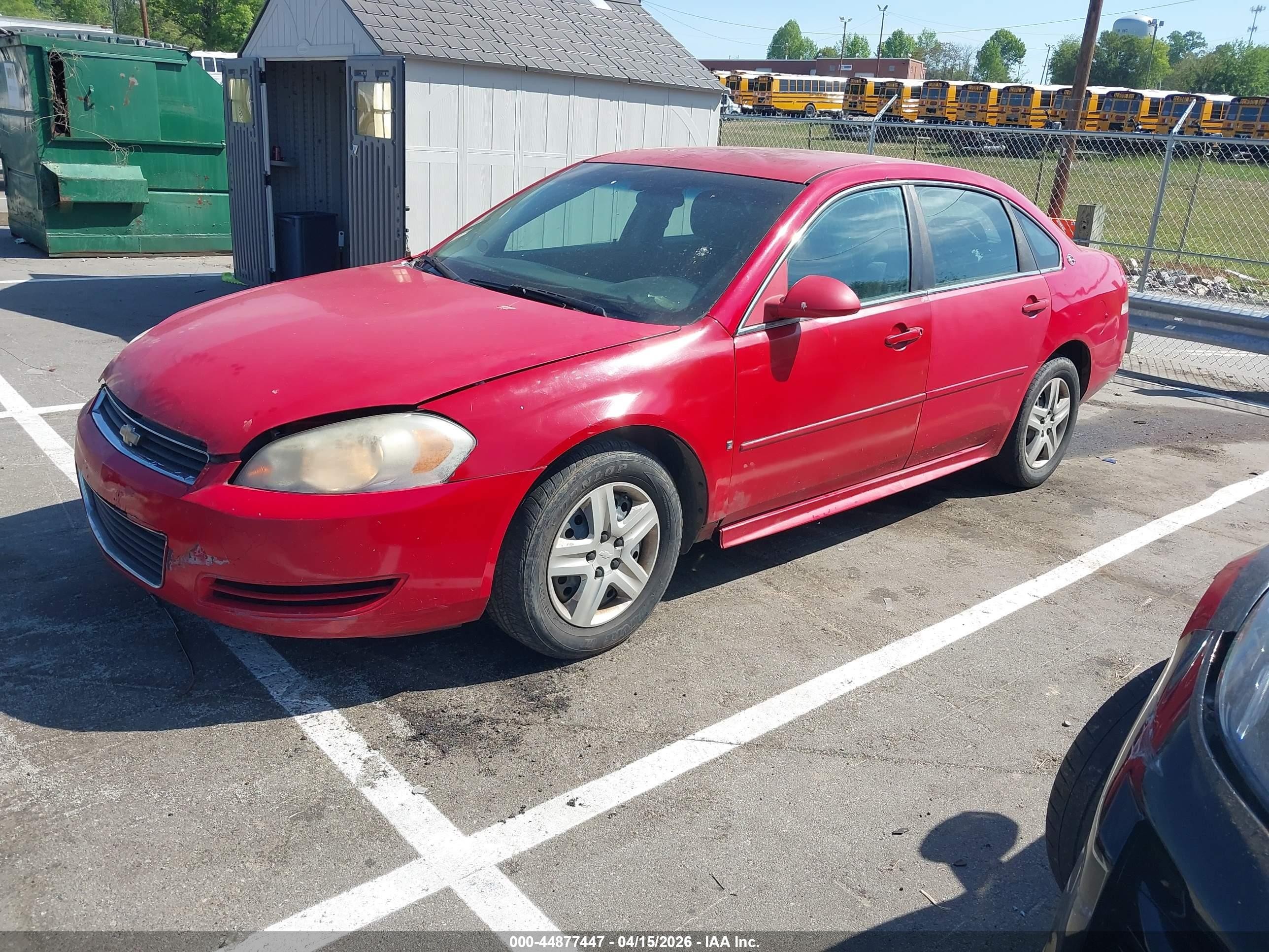 2009 Chevrolet Impala Ls Красный vin: 2G1WB57K491143391