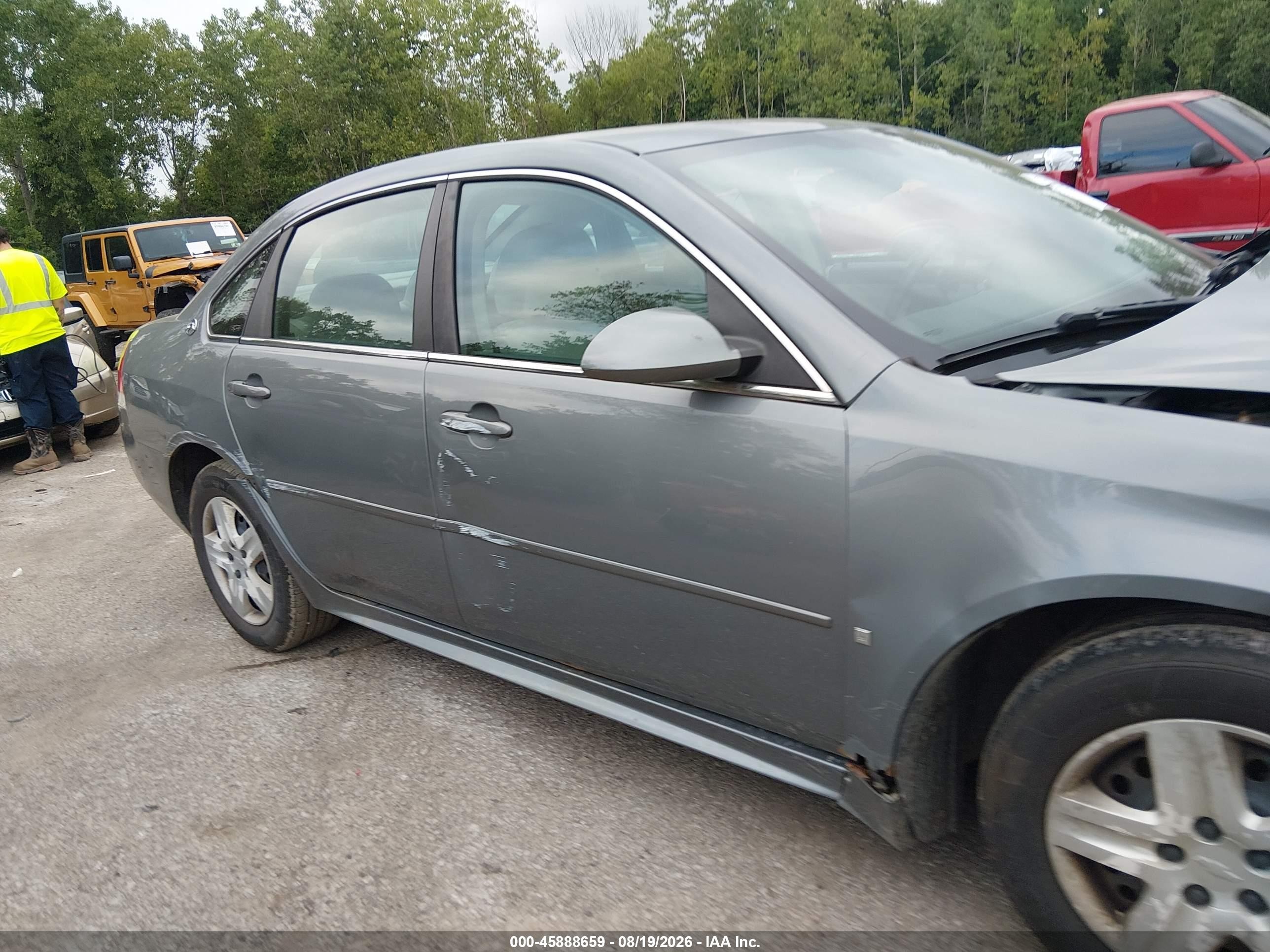 2009 Chevrolet Impala Ls Серый vin: 2G1WB57K691155624