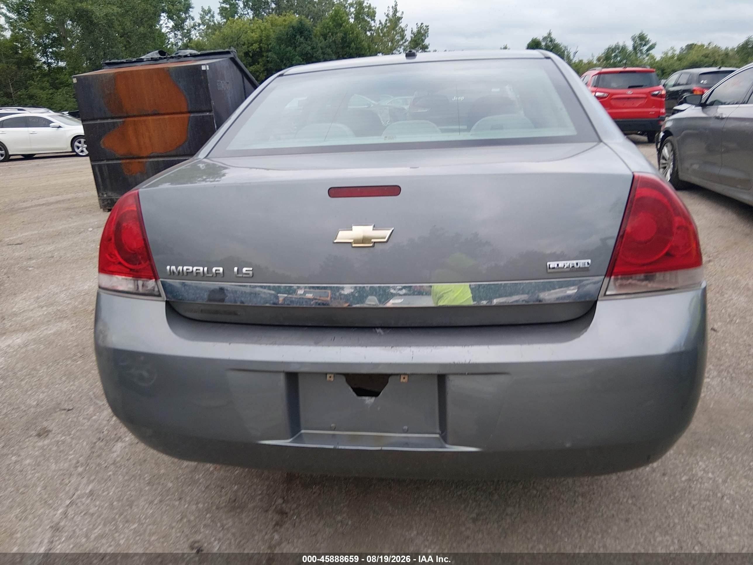 2009 Chevrolet Impala Ls Серый vin: 2G1WB57K691155624