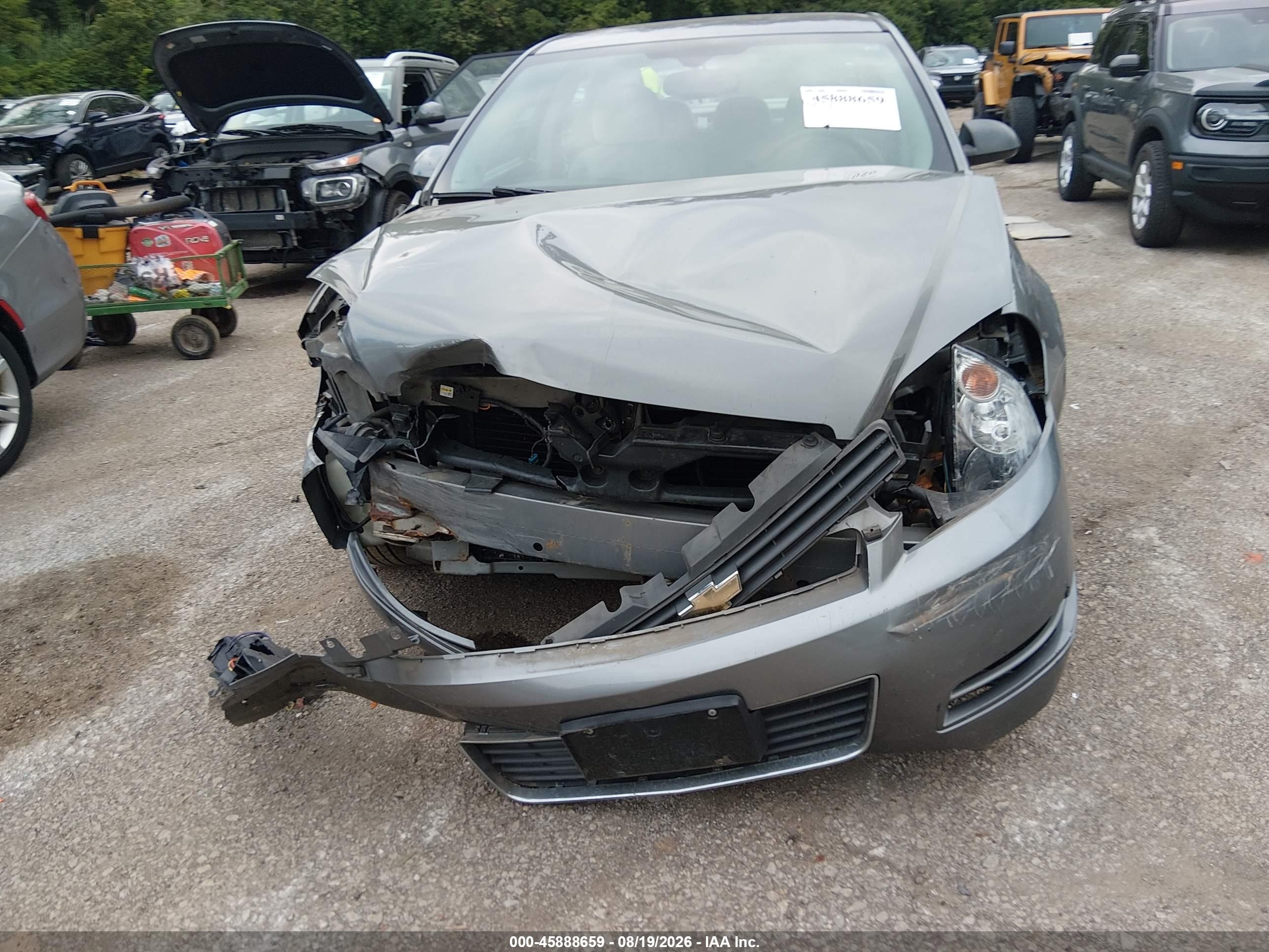 2009 Chevrolet Impala Ls Серый vin: 2G1WB57K691155624
