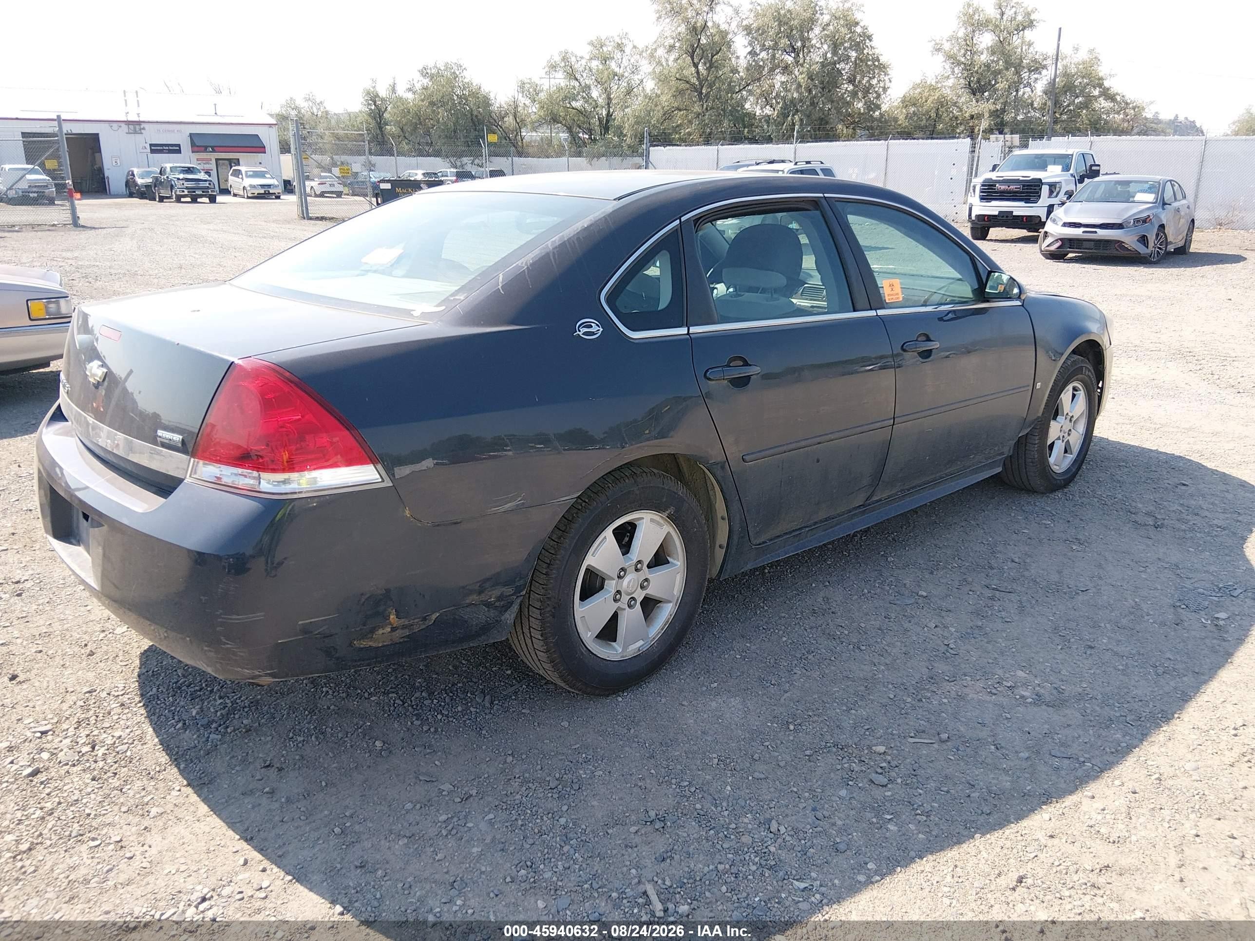 2009 Chevrolet Impala Ls Black vin: 2G1WB57K691319728