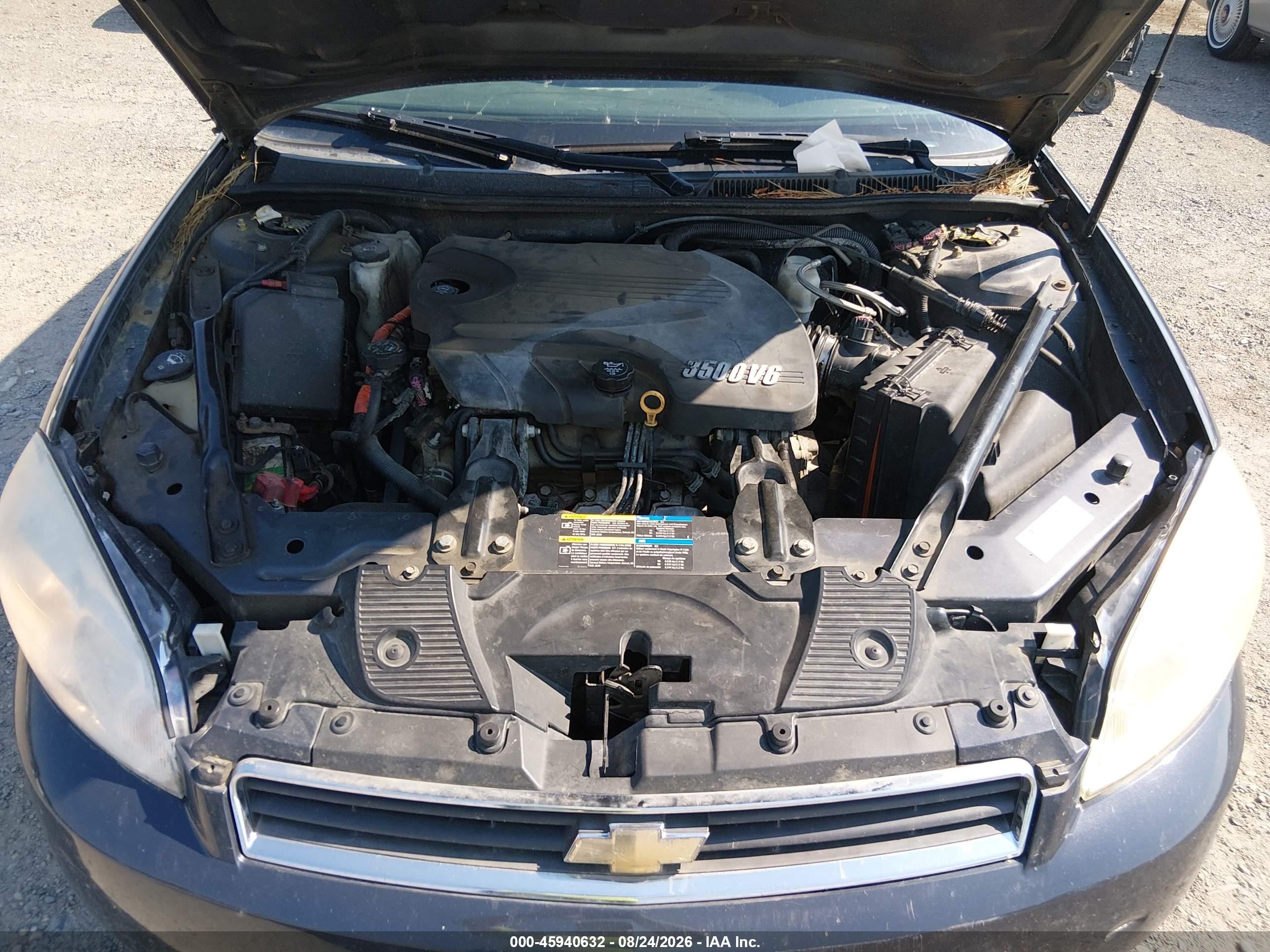 2009 Chevrolet Impala Ls Black vin: 2G1WB57K691319728