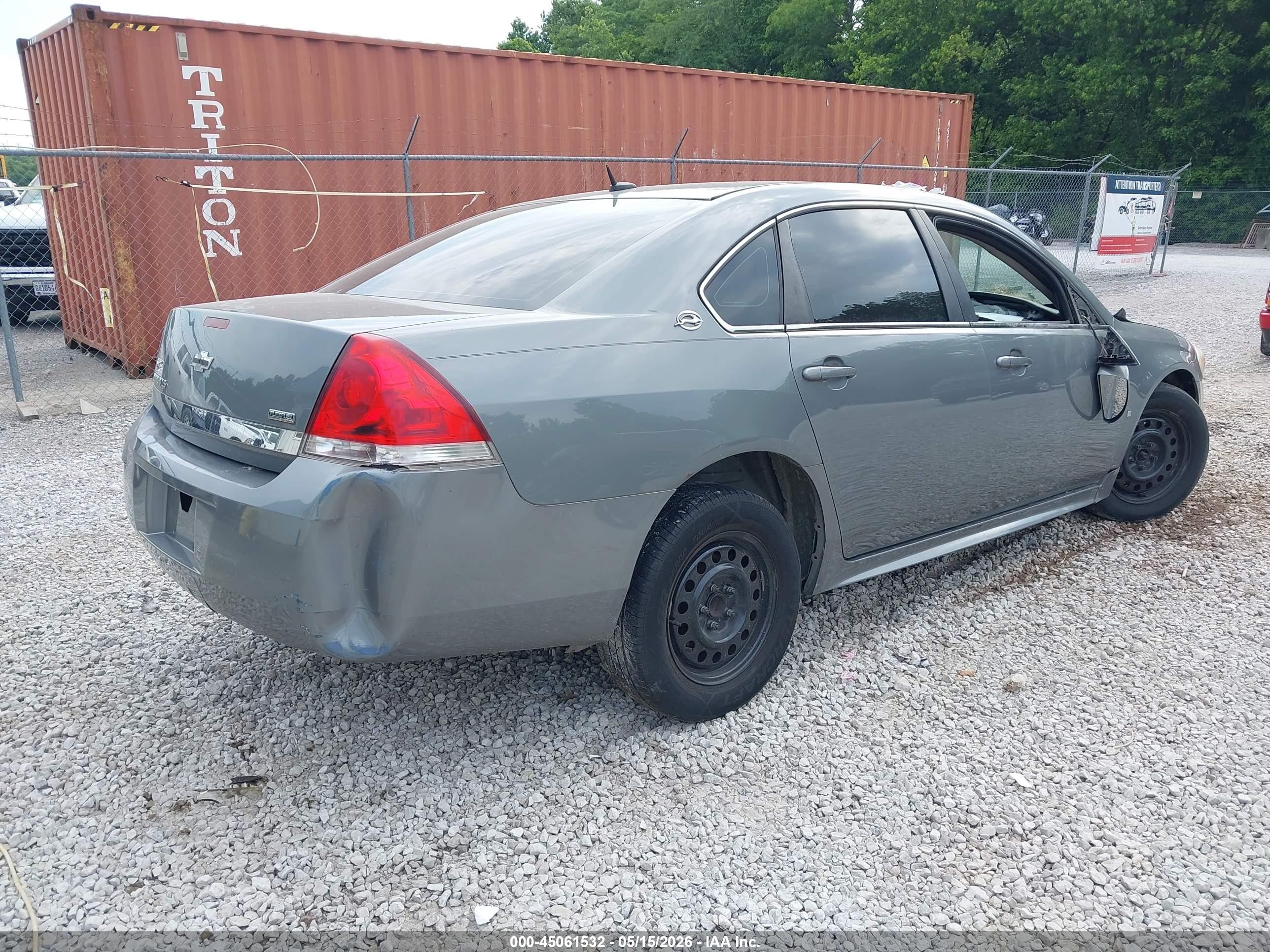 2009 Chevrolet Impala Ls Gray vin: 2G1WB57K791137777