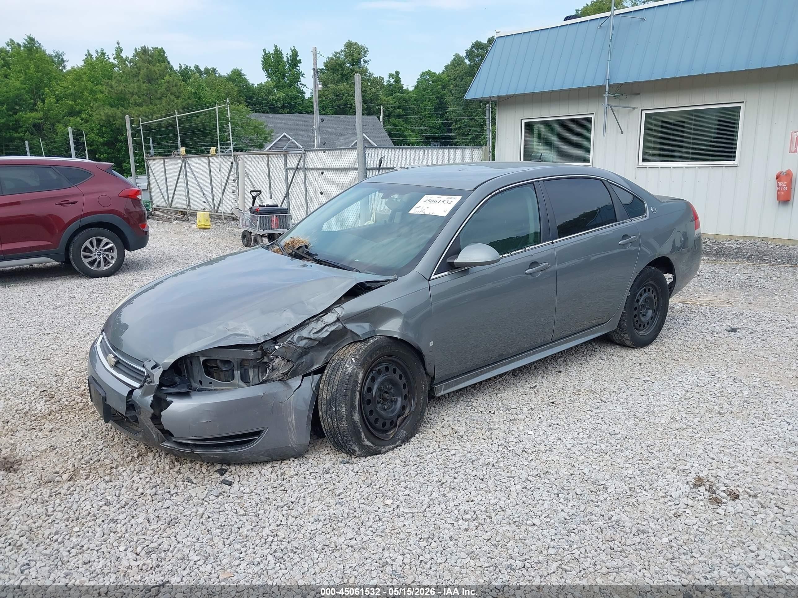 2009 Chevrolet Impala Ls Gray vin: 2G1WB57K791137777