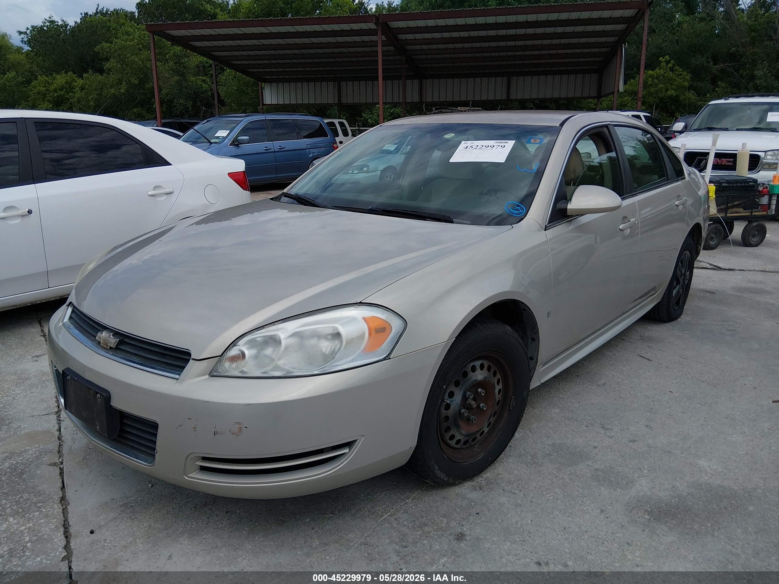 2009 Chevrolet Impala Ls Gold vin: 2G1WB57K791279451