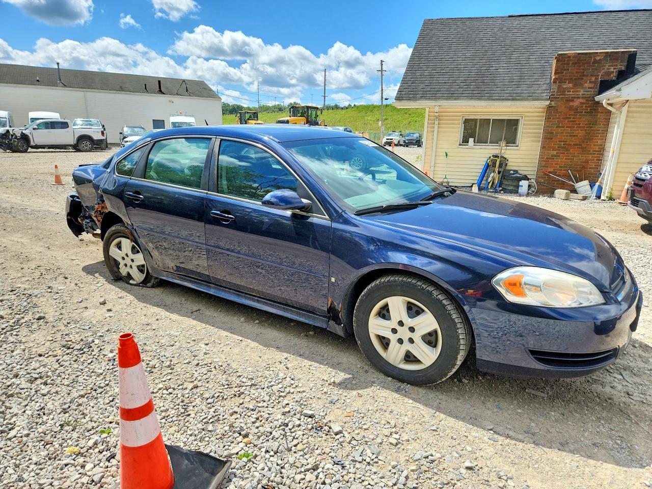 2009 Chevrolet Impala Ls Синий vin: 2G1WB57K891110653