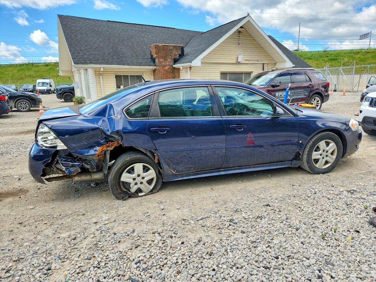 2009 Chevrolet Impala Ls Синий vin: 2G1WB57K891110653