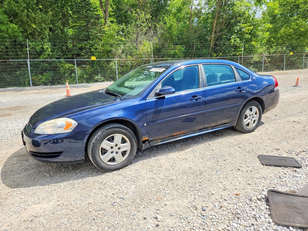 2009 Chevrolet Impala Ls Синий vin: 2G1WB57K891110653