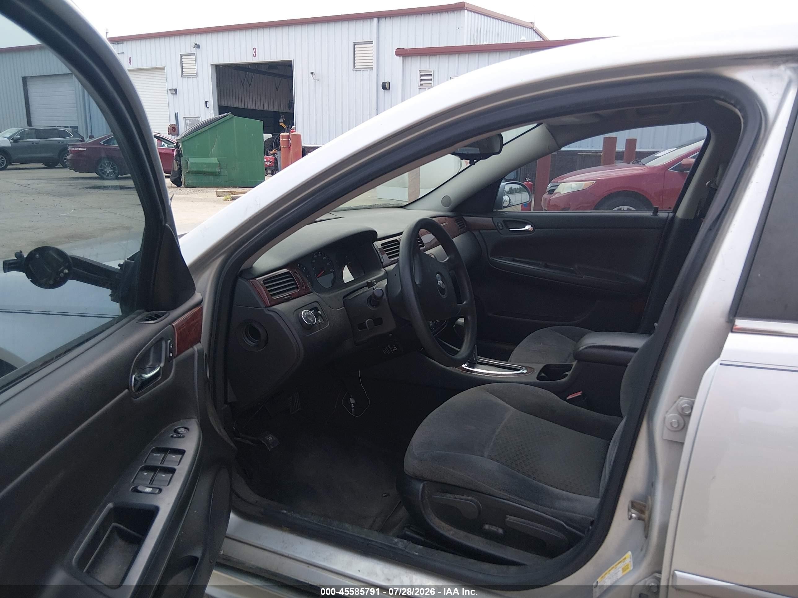 2009 Chevrolet Impala Ls Gray vin: 2G1WB57K891177477