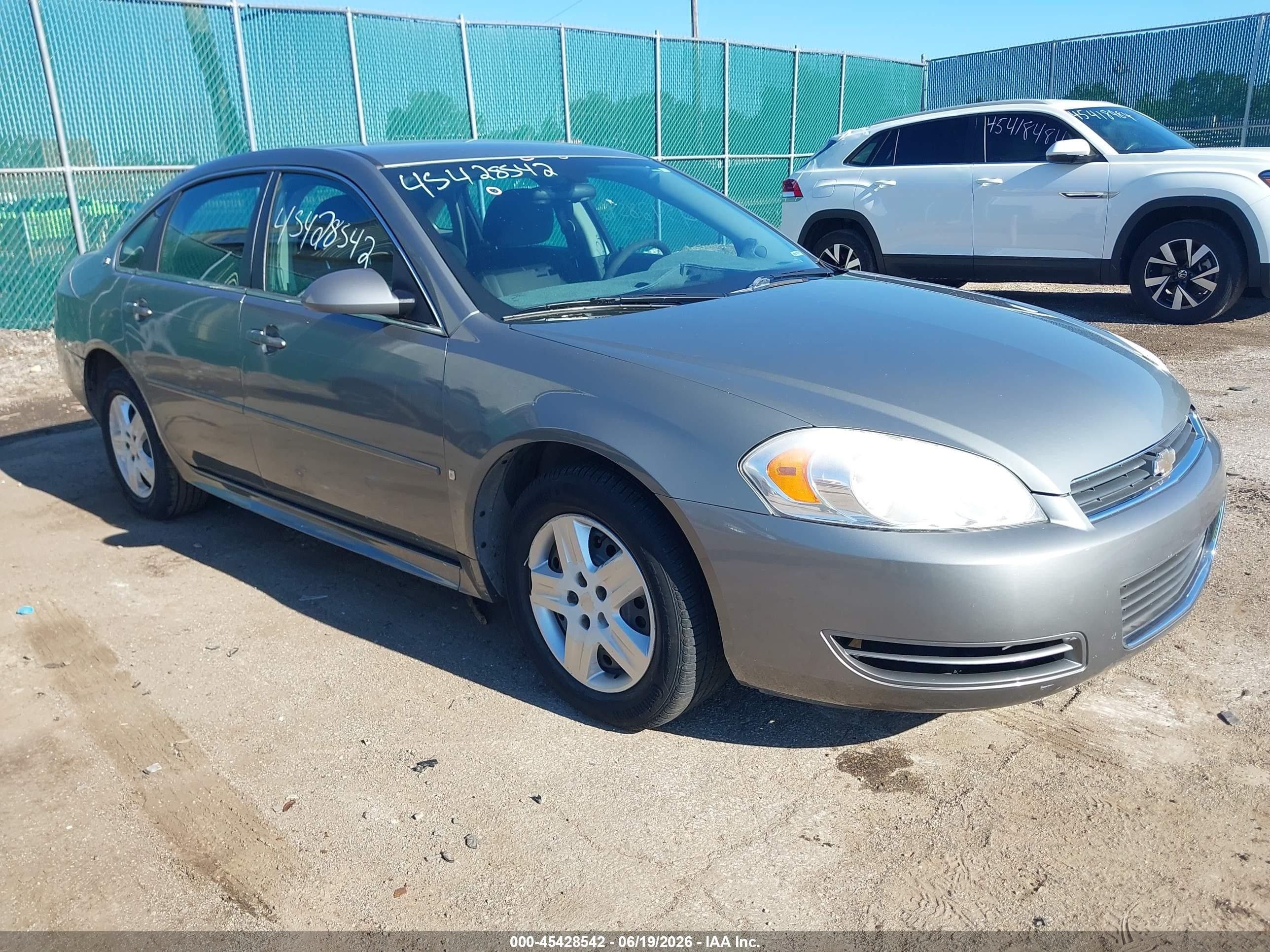 2009 Chevrolet Impala Ls Gray vin: 2G1WB57K891262996