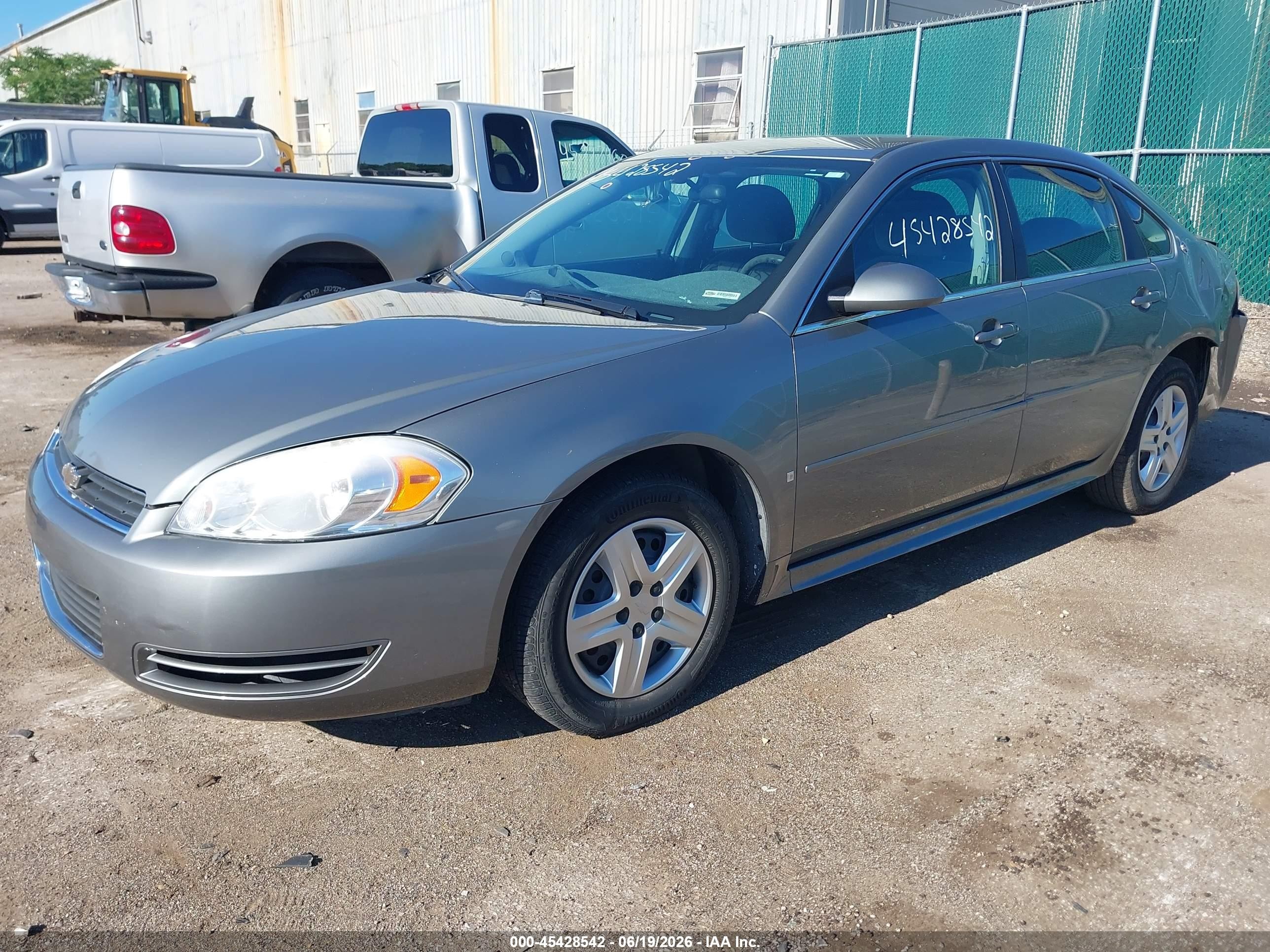 2009 Chevrolet Impala Ls Gray vin: 2G1WB57K891262996