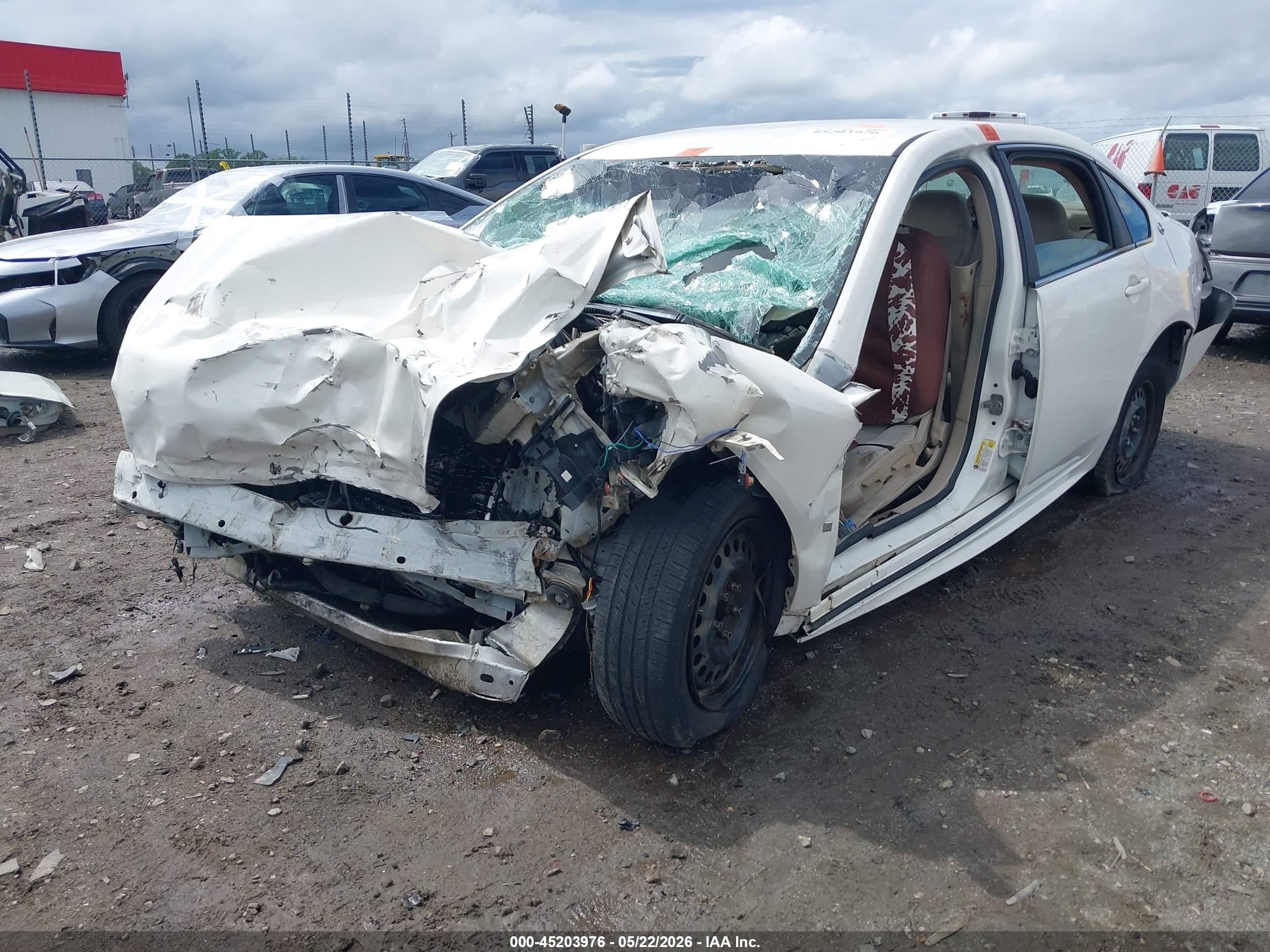 2009 Chevrolet Impala Ls White vin: 2G1WB57K891266773