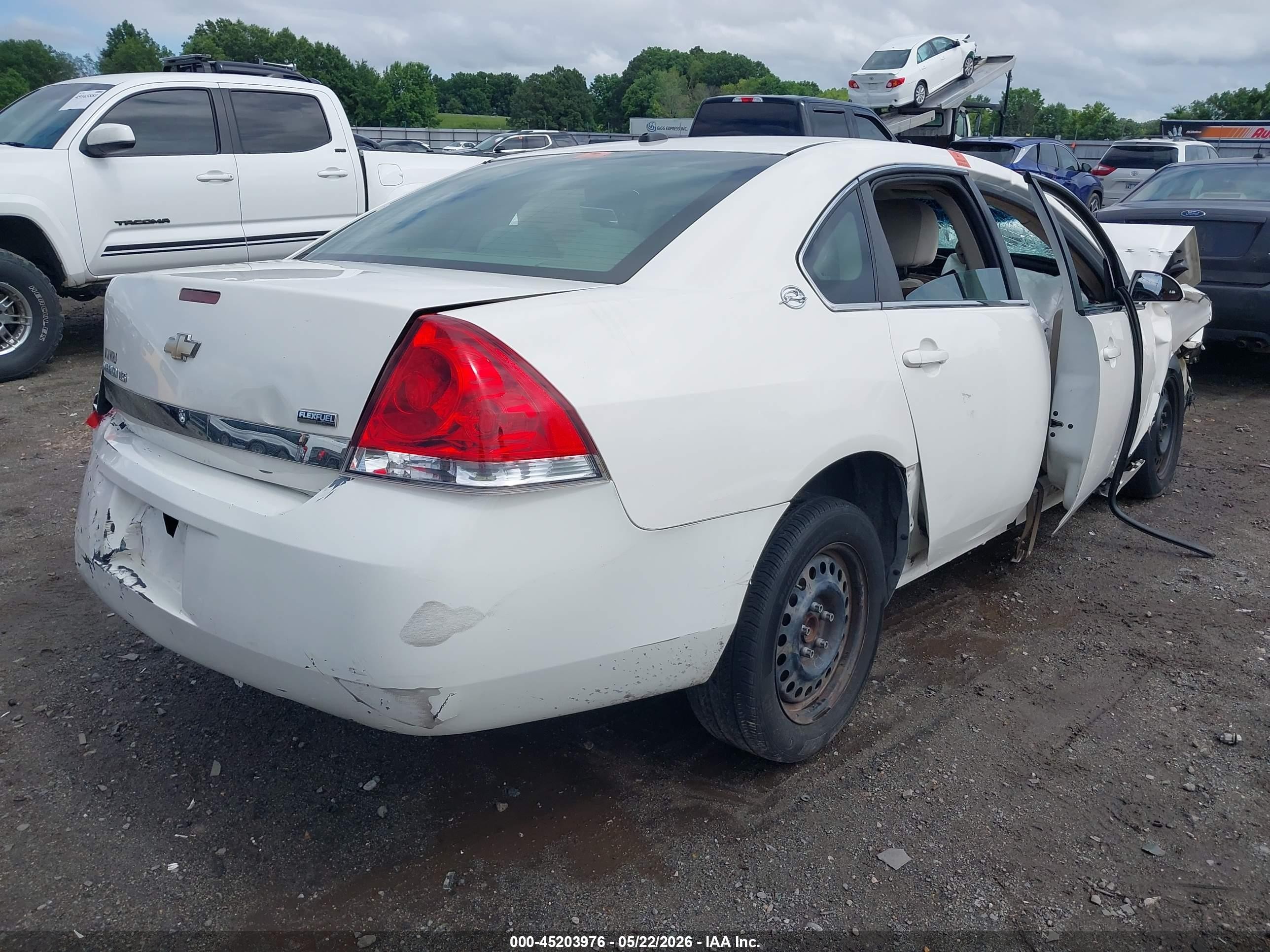 2009 Chevrolet Impala Ls White vin: 2G1WB57K891266773