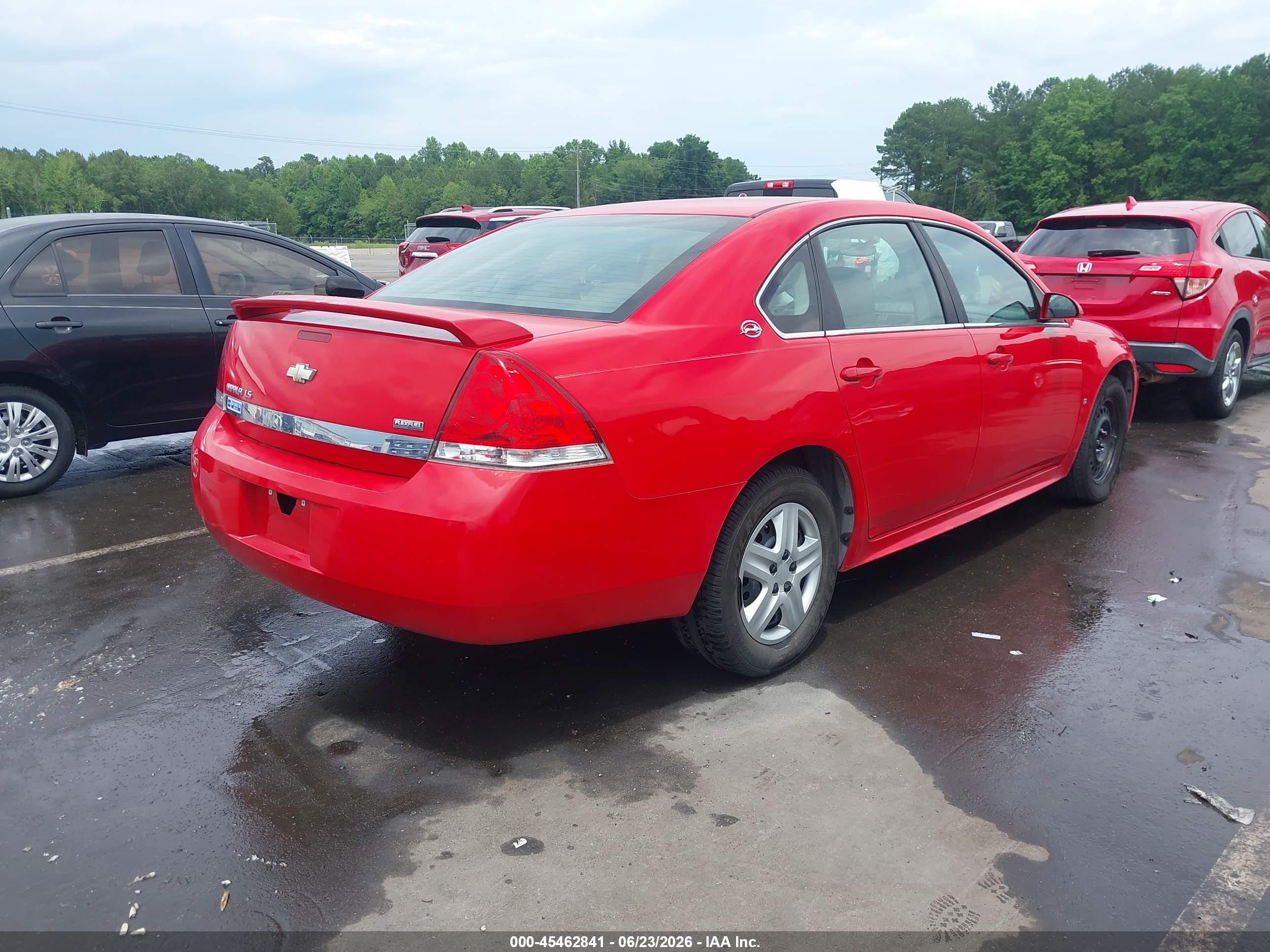 2009 Chevrolet Impala Ls Red vin: 2G1WB57K891286876