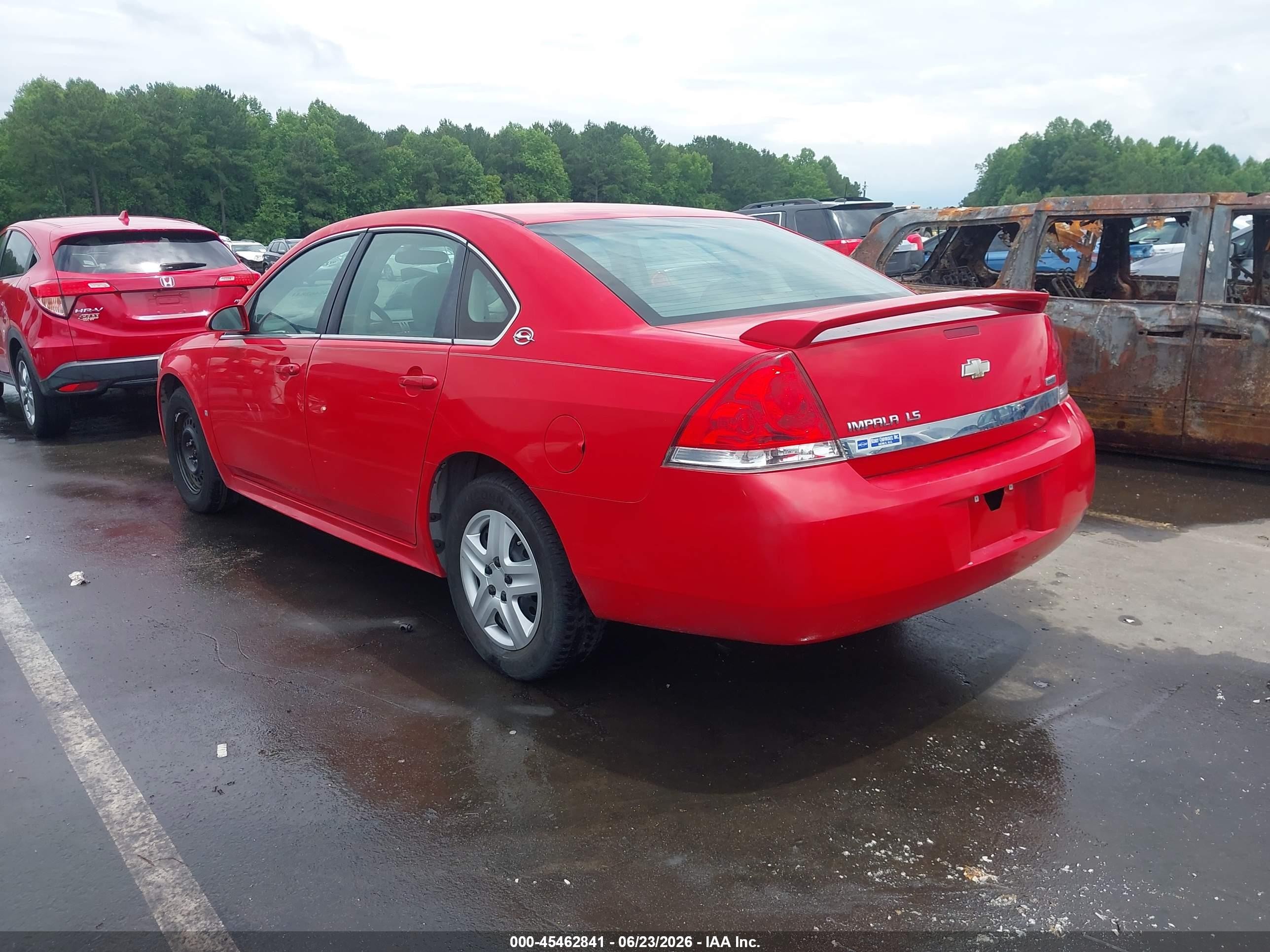 2009 Chevrolet Impala Ls Red vin: 2G1WB57K891286876