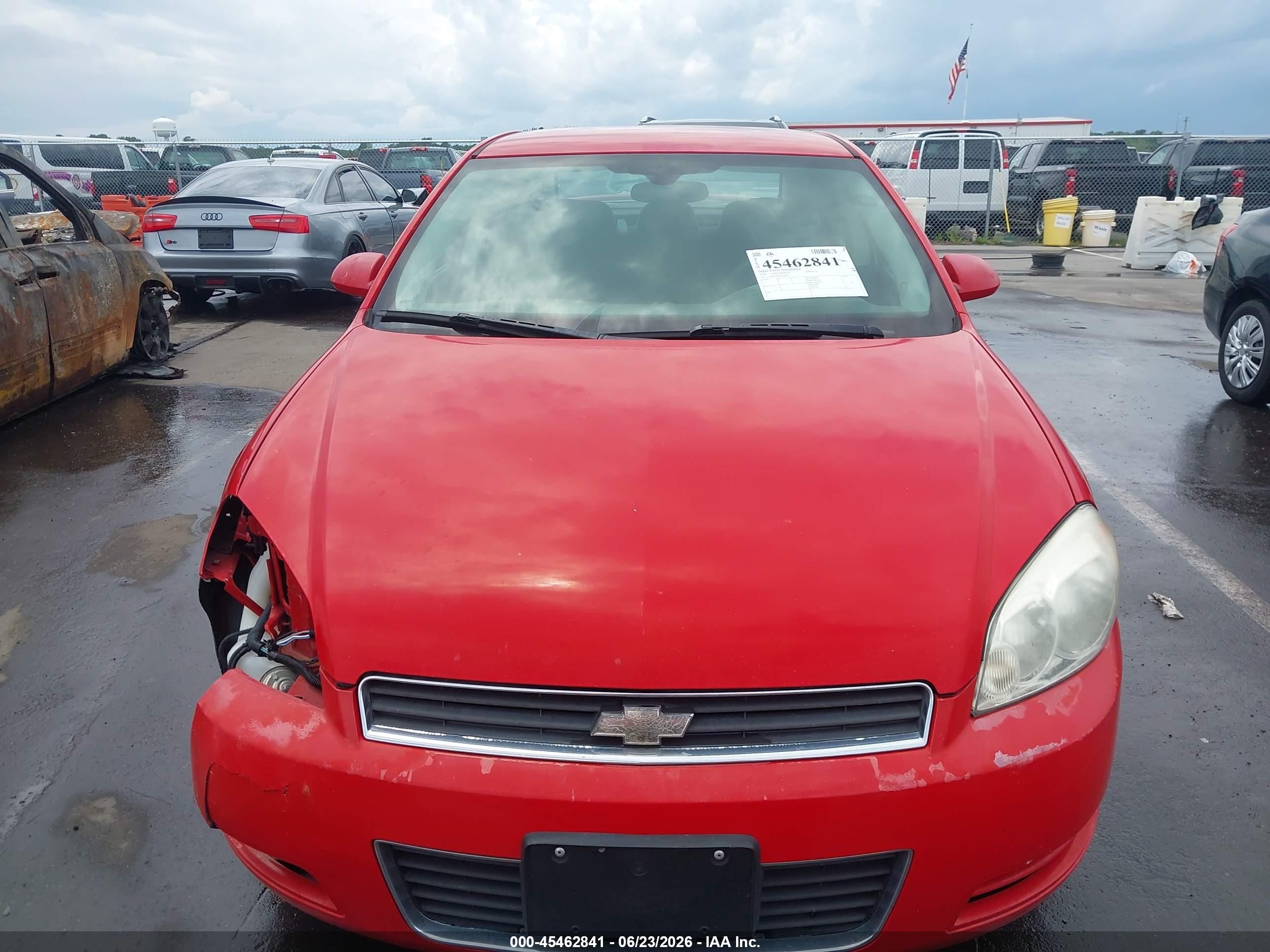 2009 Chevrolet Impala Ls Red vin: 2G1WB57K891286876