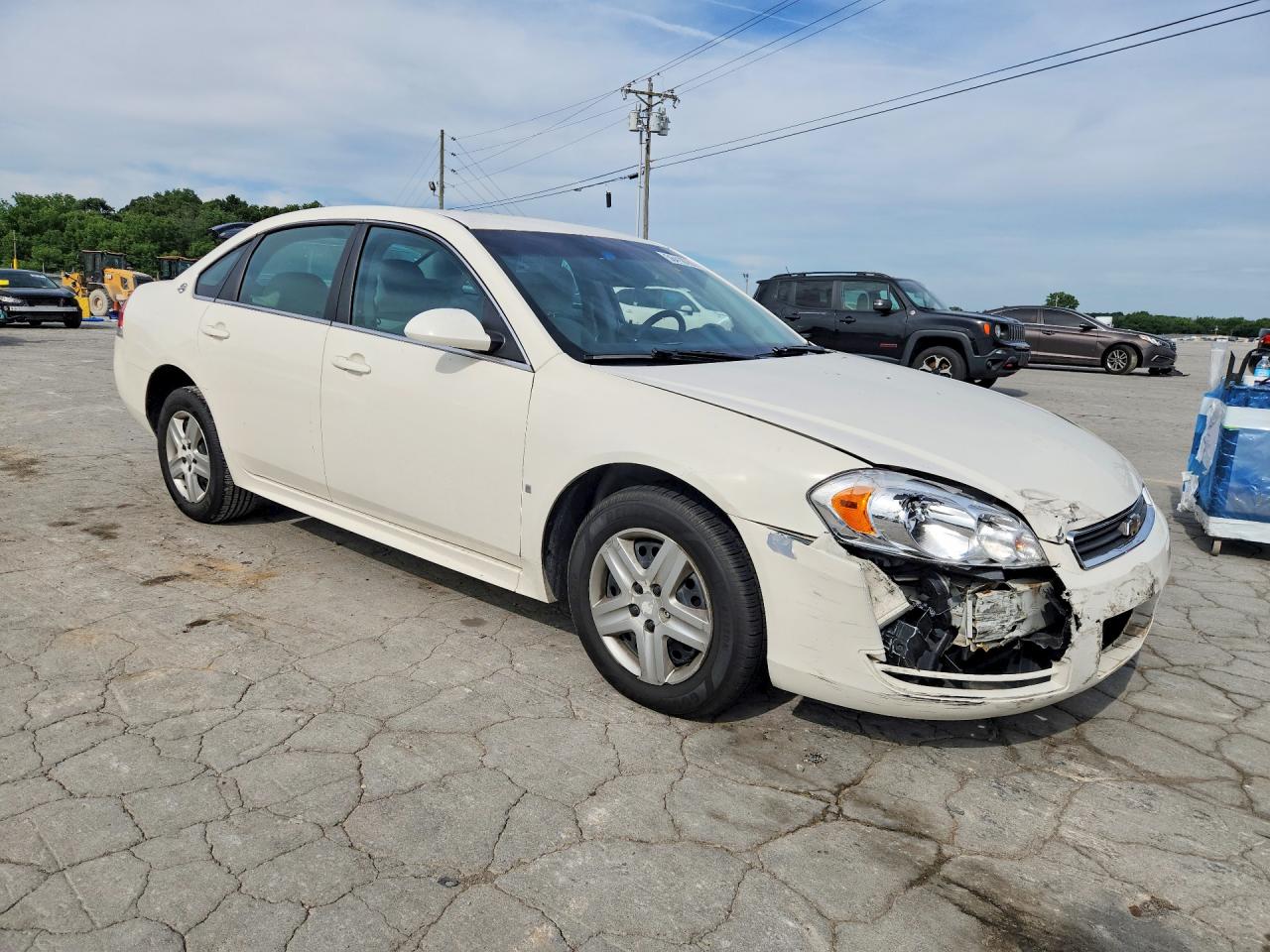 2009 Chevrolet Impala Ls White vin: 2G1WB57K991194529