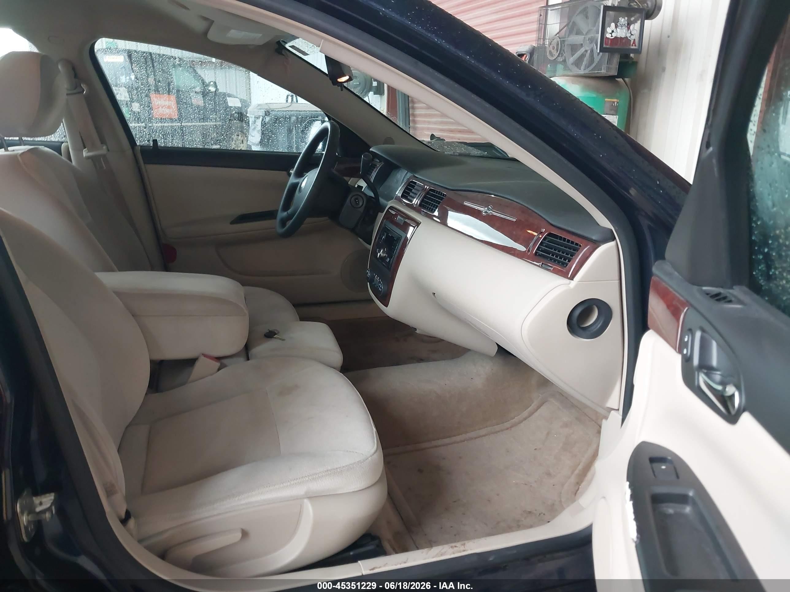 2009 Chevrolet Impala Ls Blue vin: 2G1WB57KX91220751
