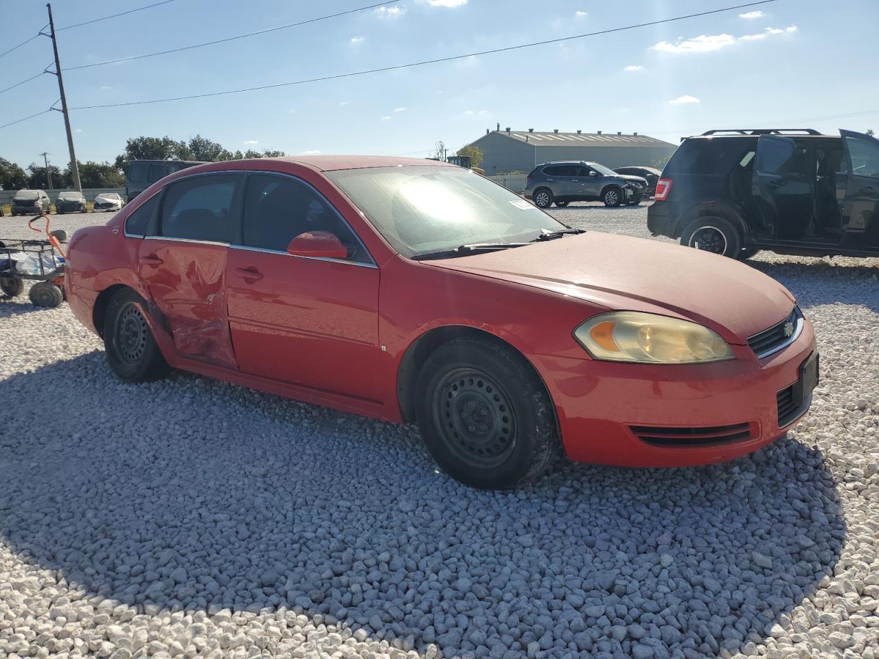 2009 Chevrolet Impala Ls Red vin: 2G1WB57KX91247643