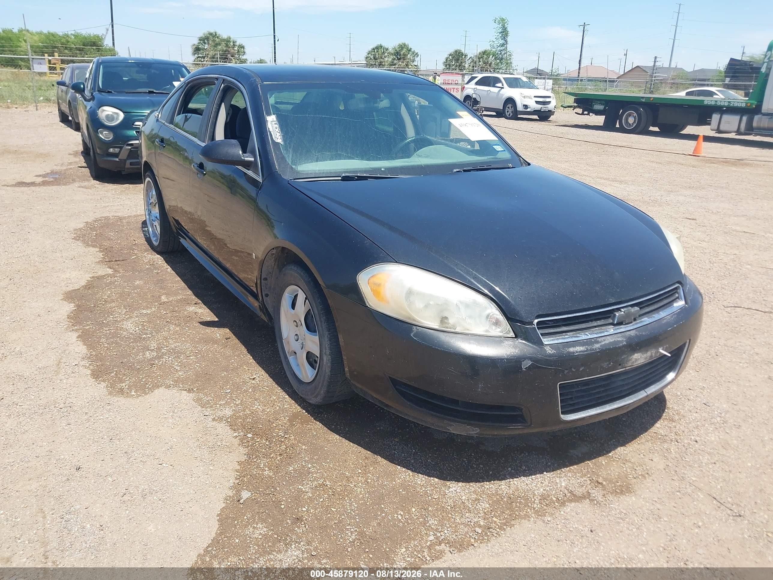 2009 Chevrolet Impala Ls Black vin: 2G1WB57KX91253930