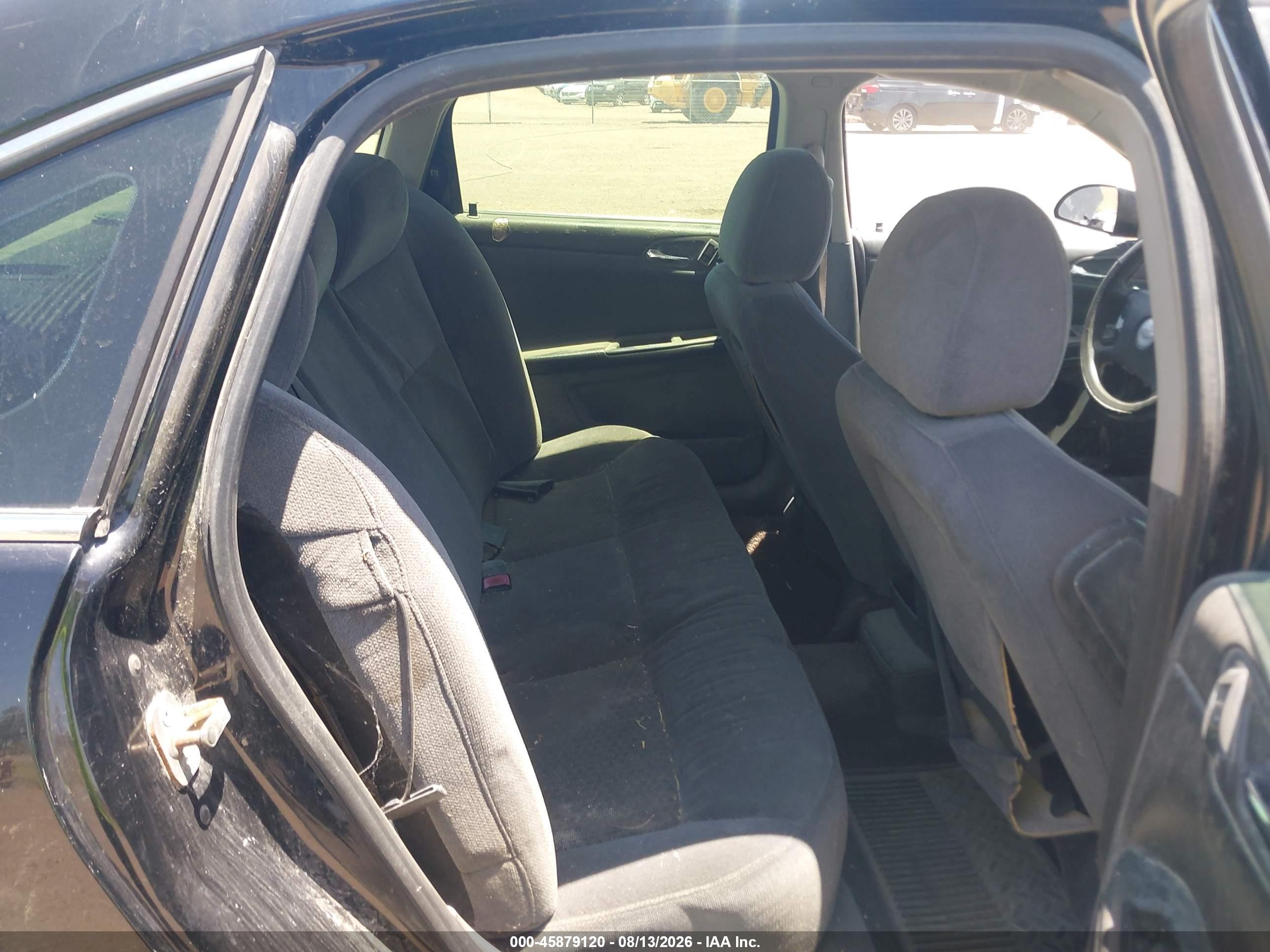 2009 Chevrolet Impala Ls Black vin: 2G1WB57KX91253930