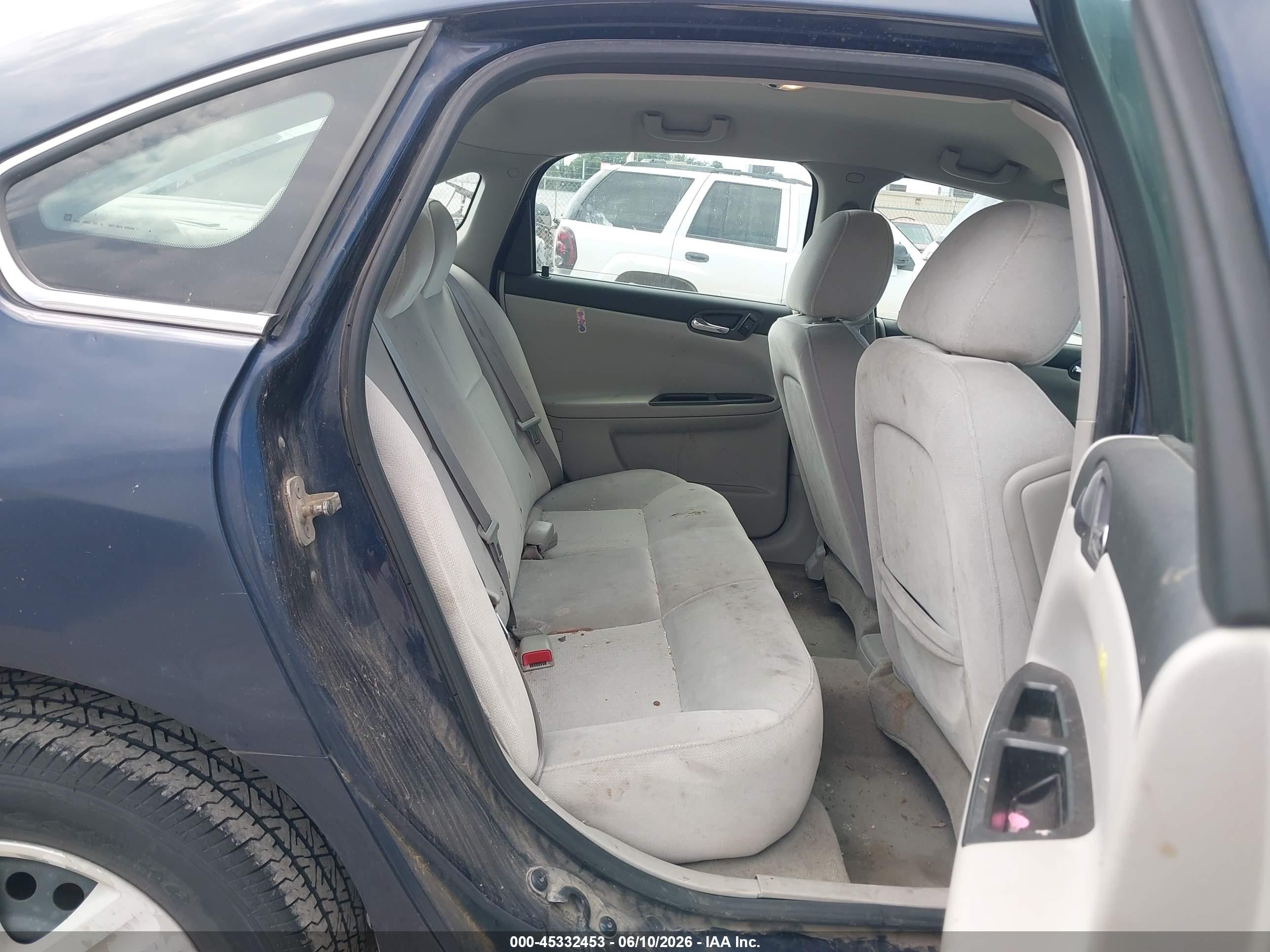 2009 Chevrolet Impala Ls Blue vin: 2G1WB57KX91306996
