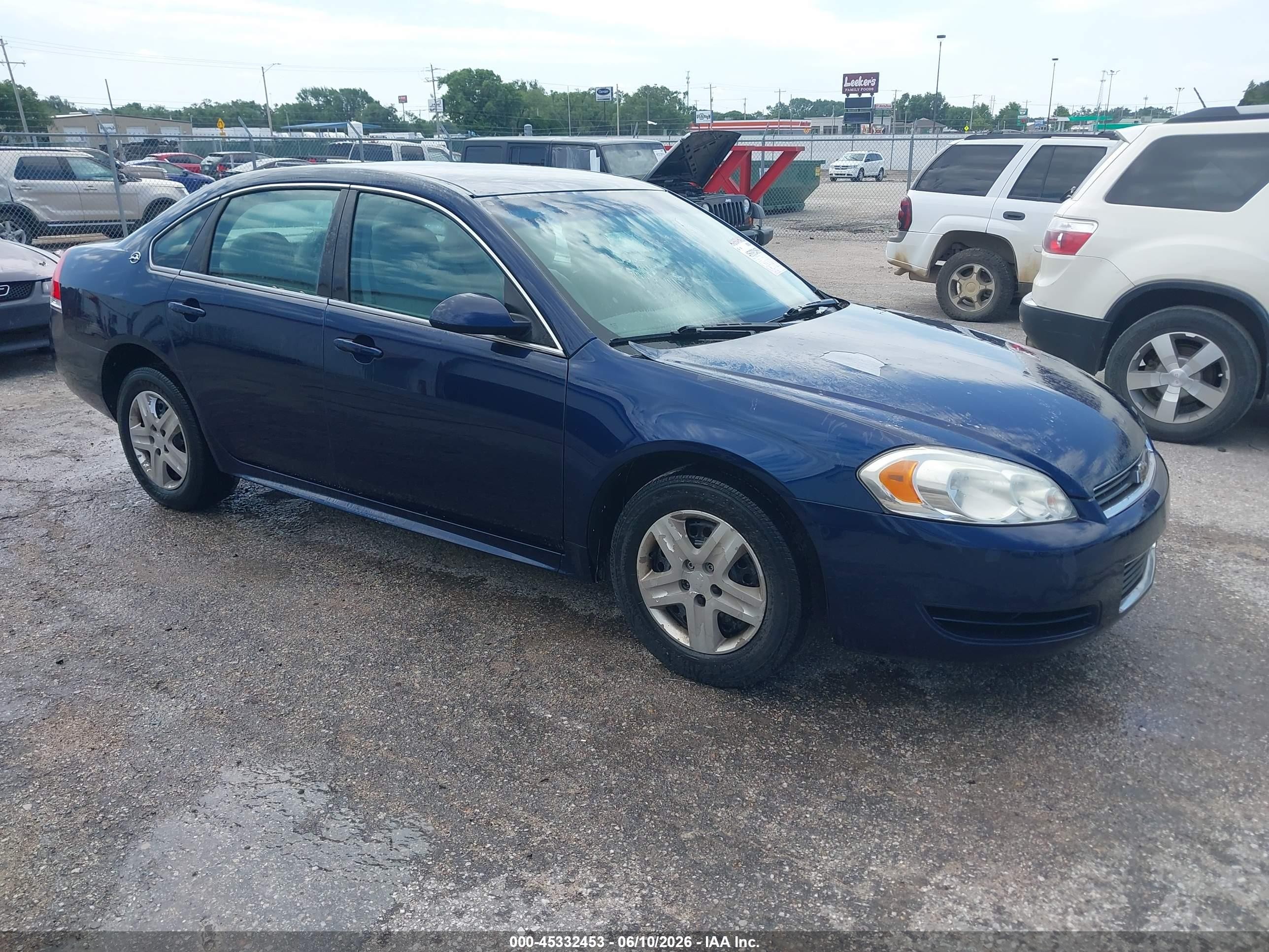 2009 Chevrolet Impala Ls Blue vin: 2G1WB57KX91306996