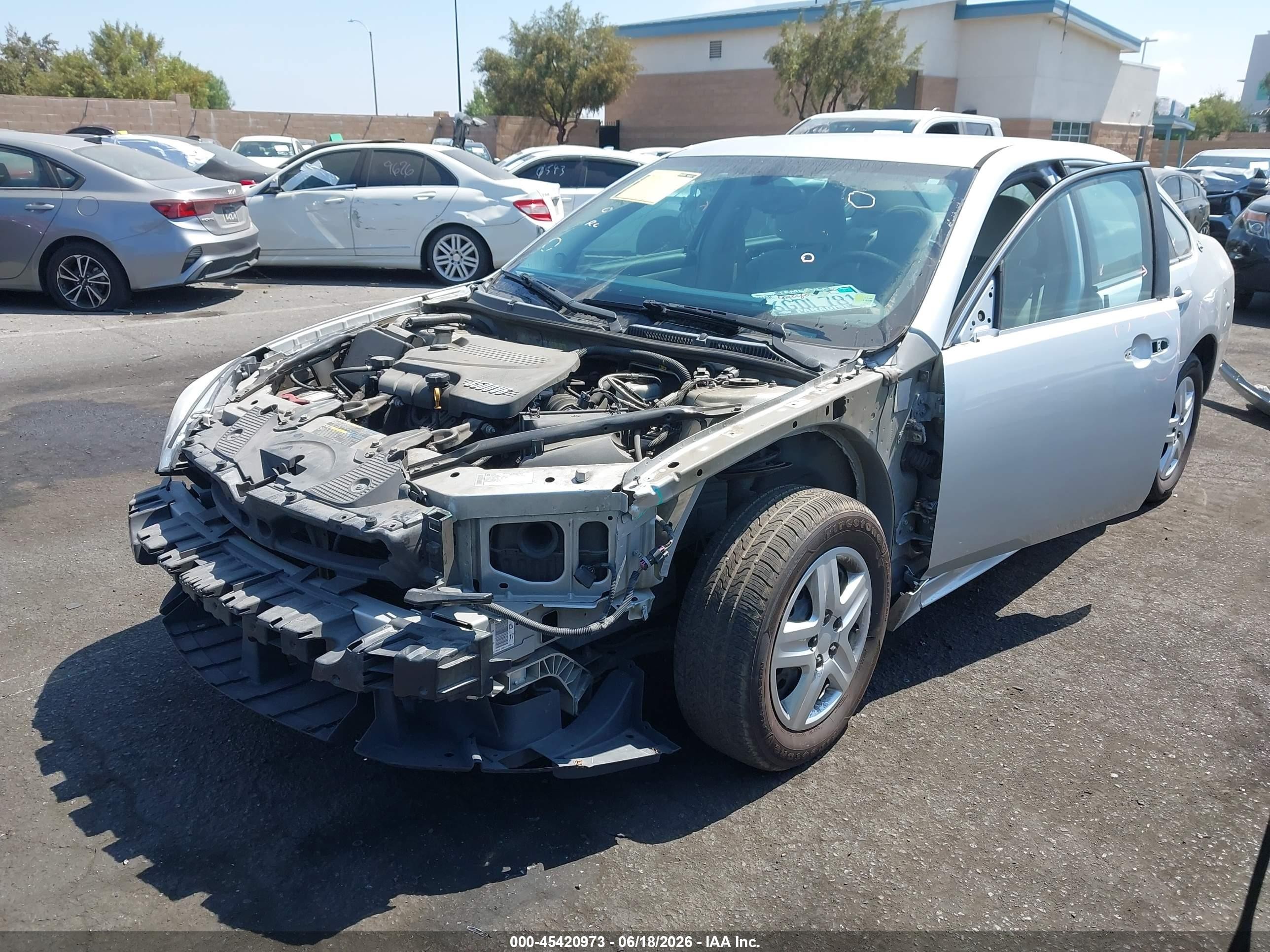 2009 Chevrolet Impala Ls Silver vin: 2G1WB57N091169853