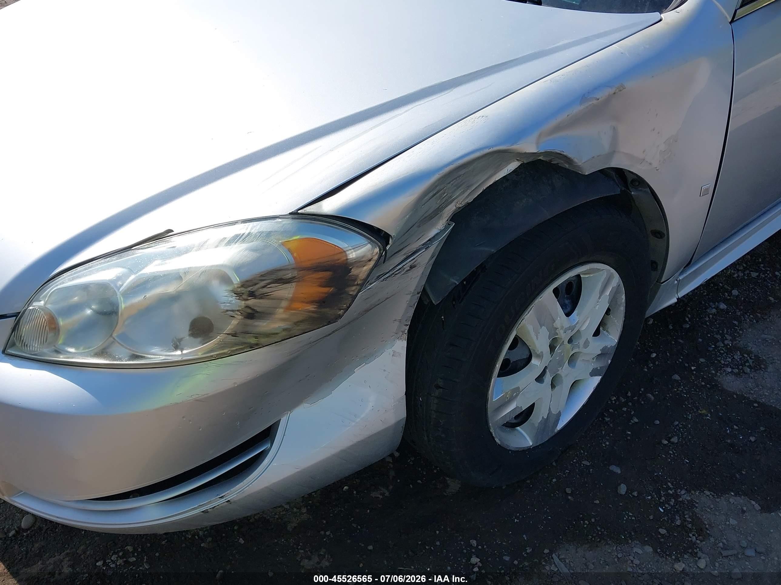 2009 Chevrolet Impala Ls Silver vin: 2G1WB57N191277821