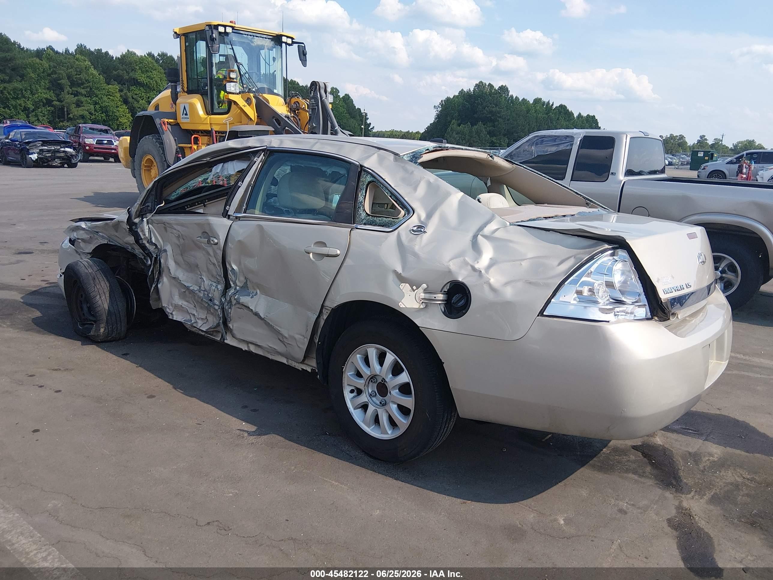 2009 Chevrolet Impala Ls Tan vin: 2G1WB57N491225146
