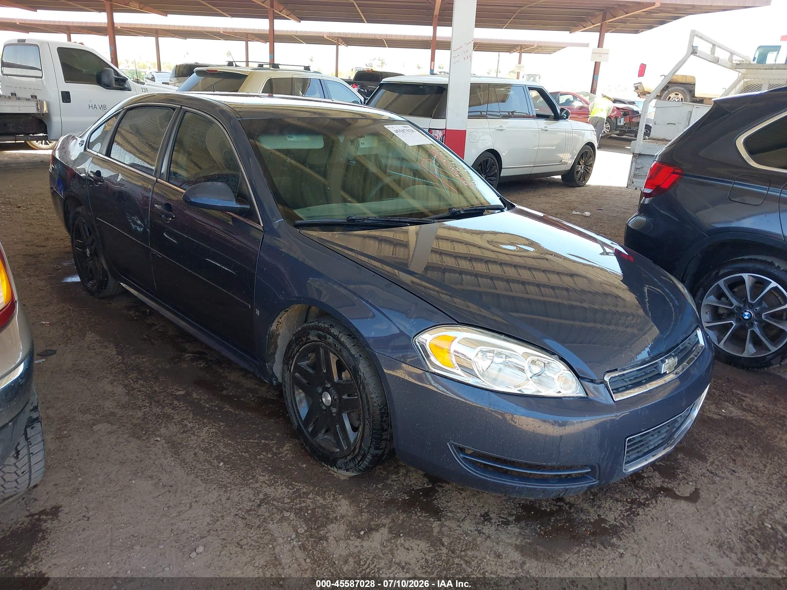 2009 Chevrolet Impala Ls Gray vin: 2G1WB57N591154250