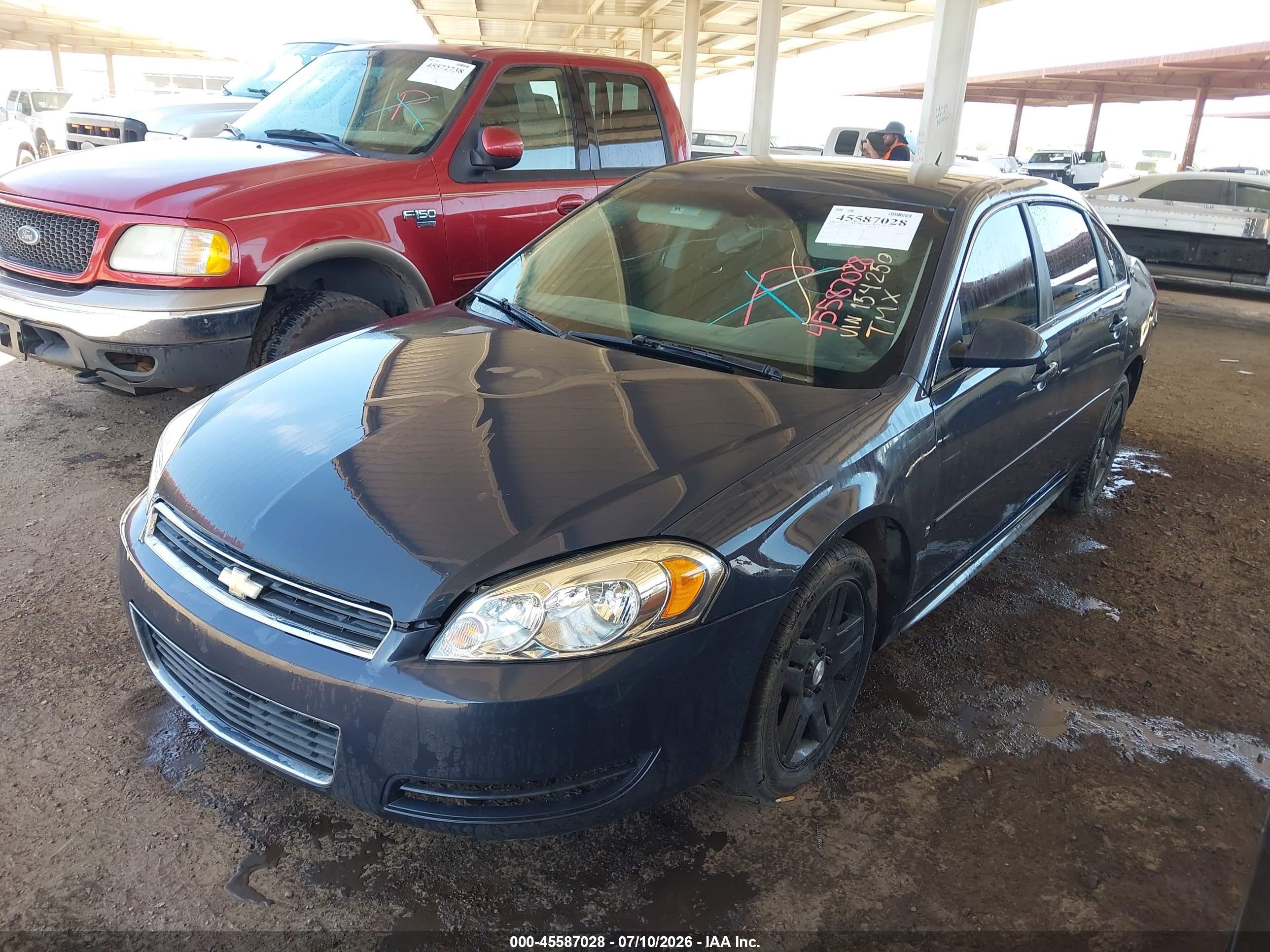 2009 Chevrolet Impala Ls Gray vin: 2G1WB57N591154250