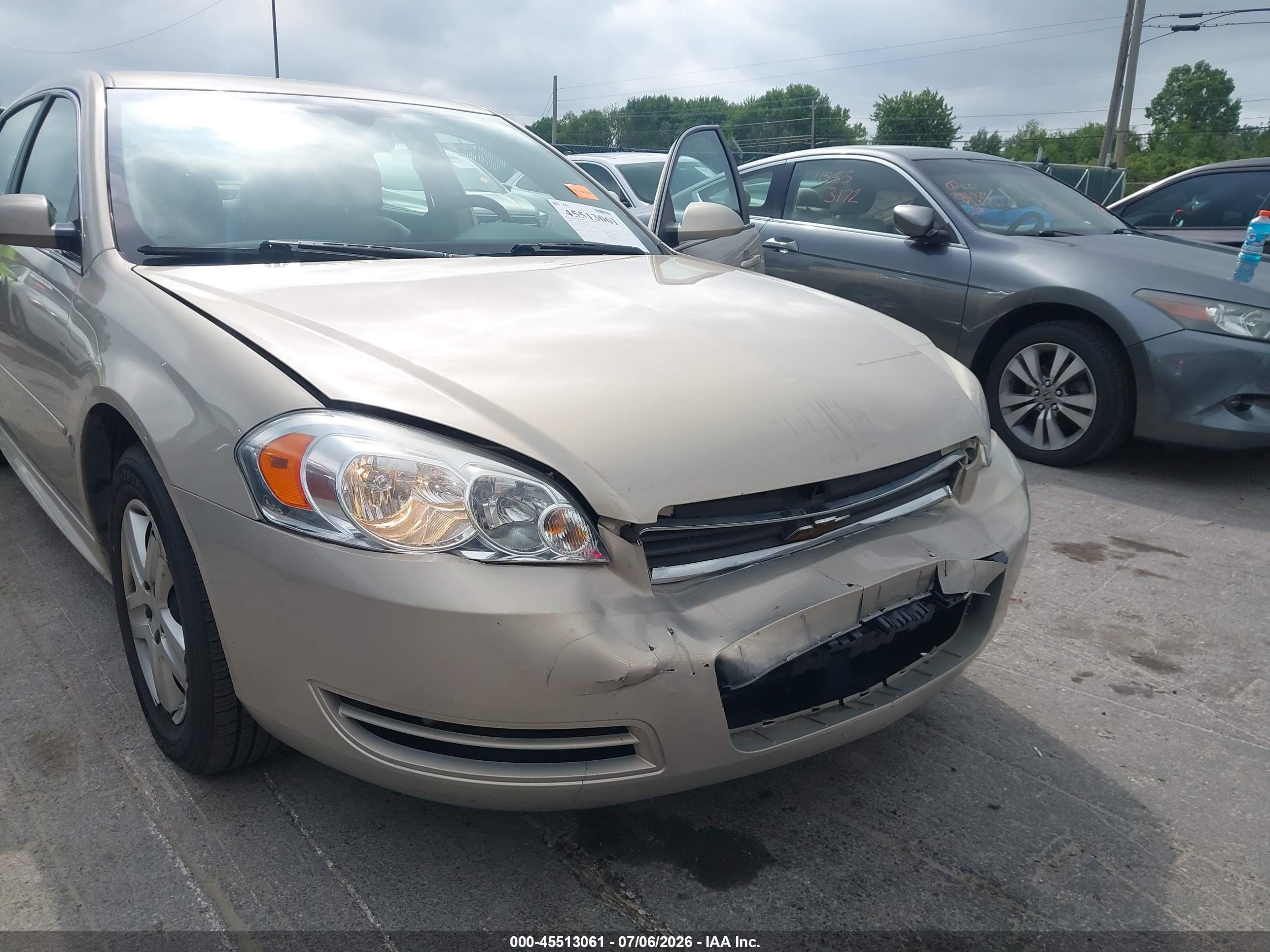 2009 Chevrolet Impala Ls Tan vin: 2G1WB57N691292394