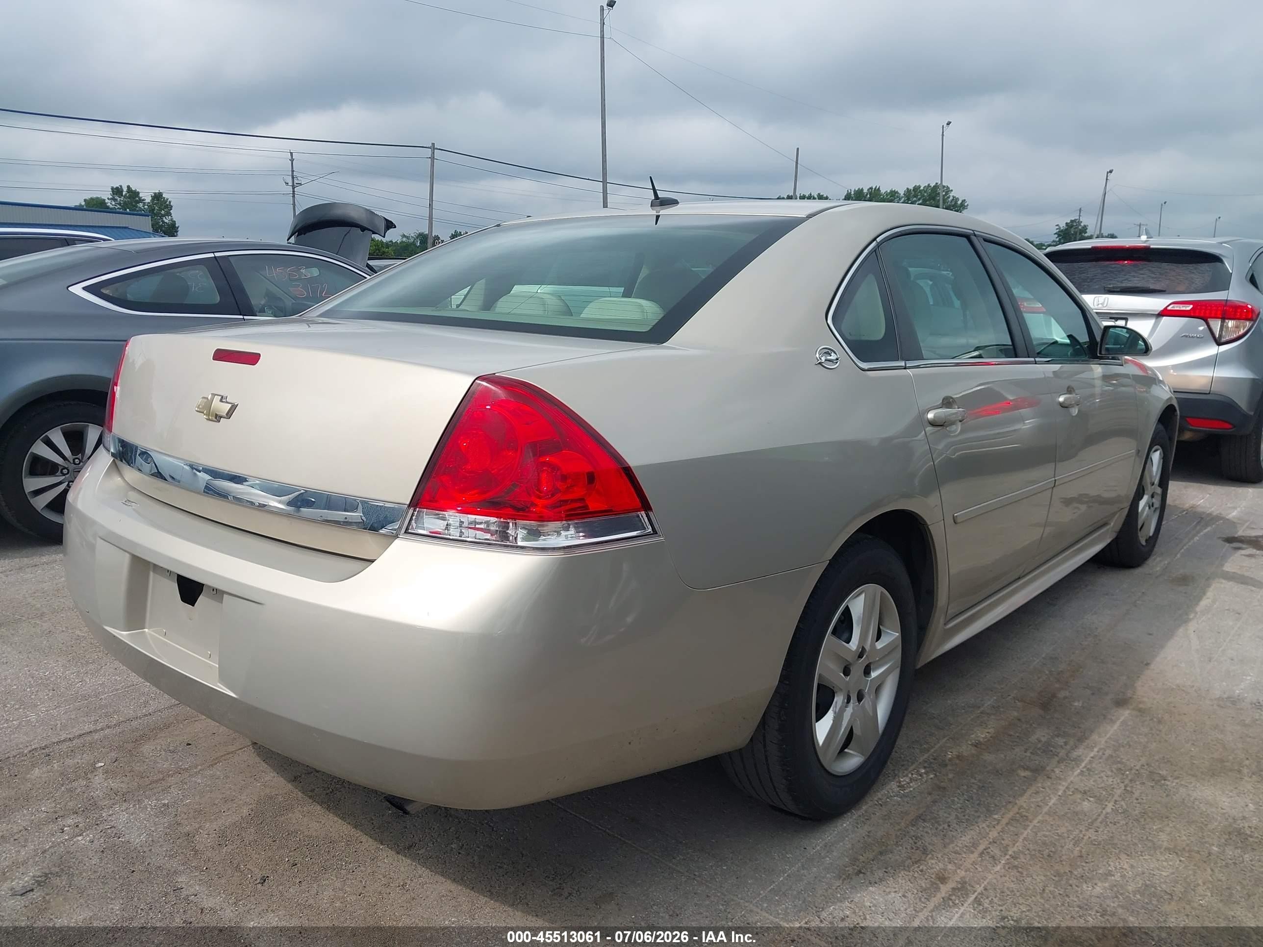 2009 Chevrolet Impala Ls Tan vin: 2G1WB57N691292394