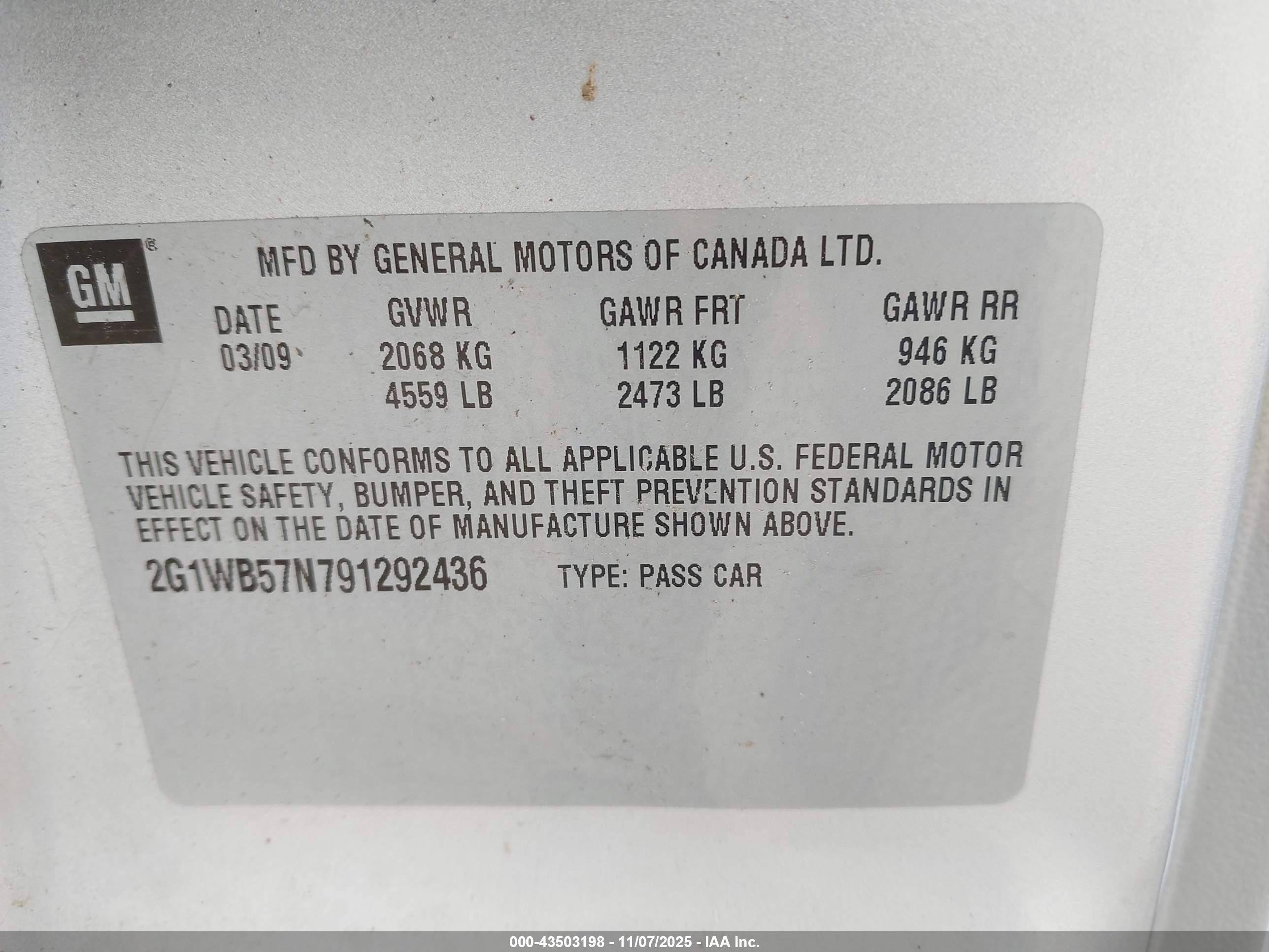 2009 Chevrolet Impala Ls Серебряный vin: 2G1WB57N791292436